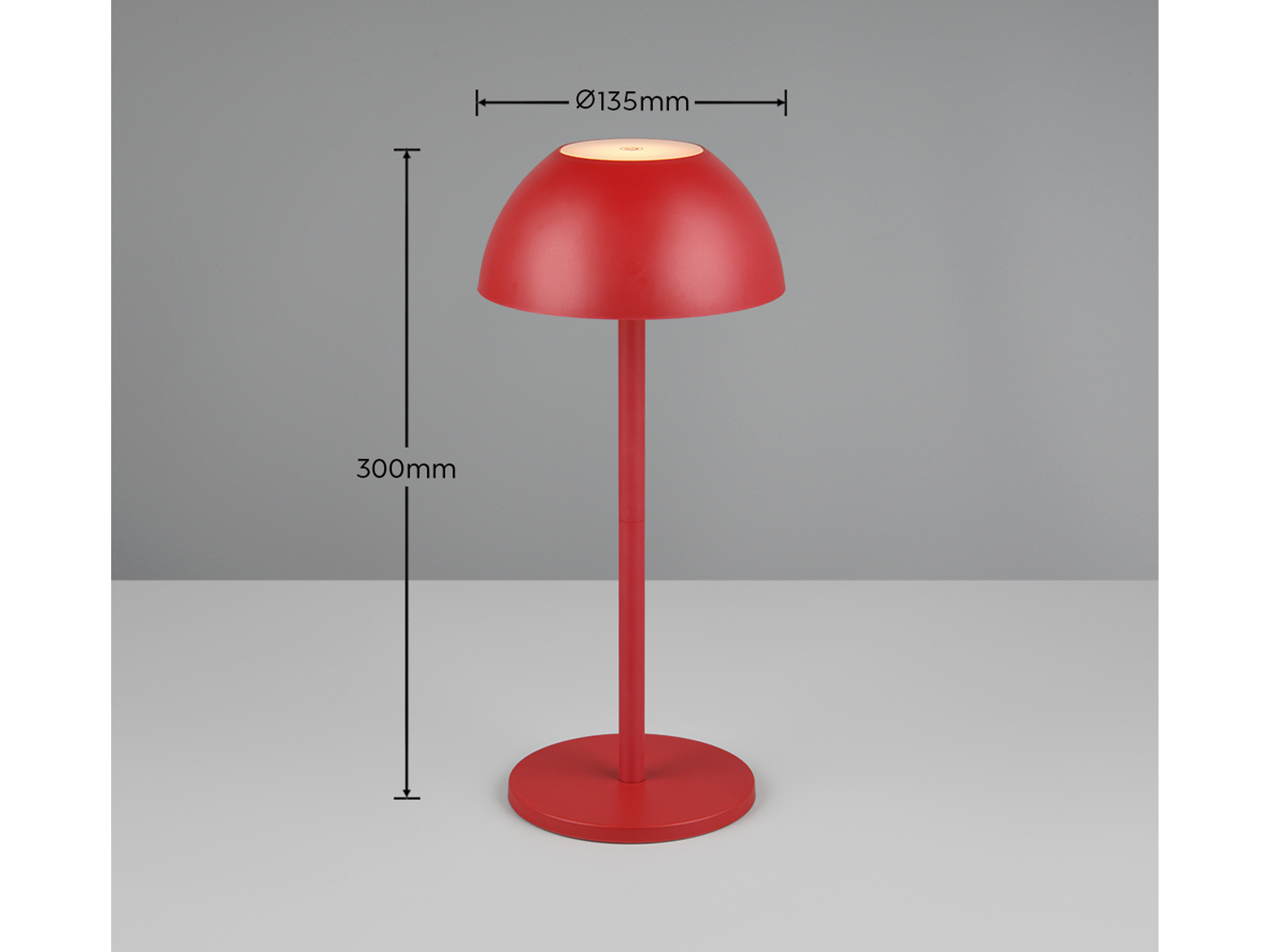 REALITY LED-Akku-Tischleuchte Ricardo R54106110 rot, IP54, 1,7 W, 240 lm, 3000 K REALITY LED-Akku-Tischleuchte Ricardo R54106110 rot, IP54, 1,7 W, 240 lm, 3000 K
