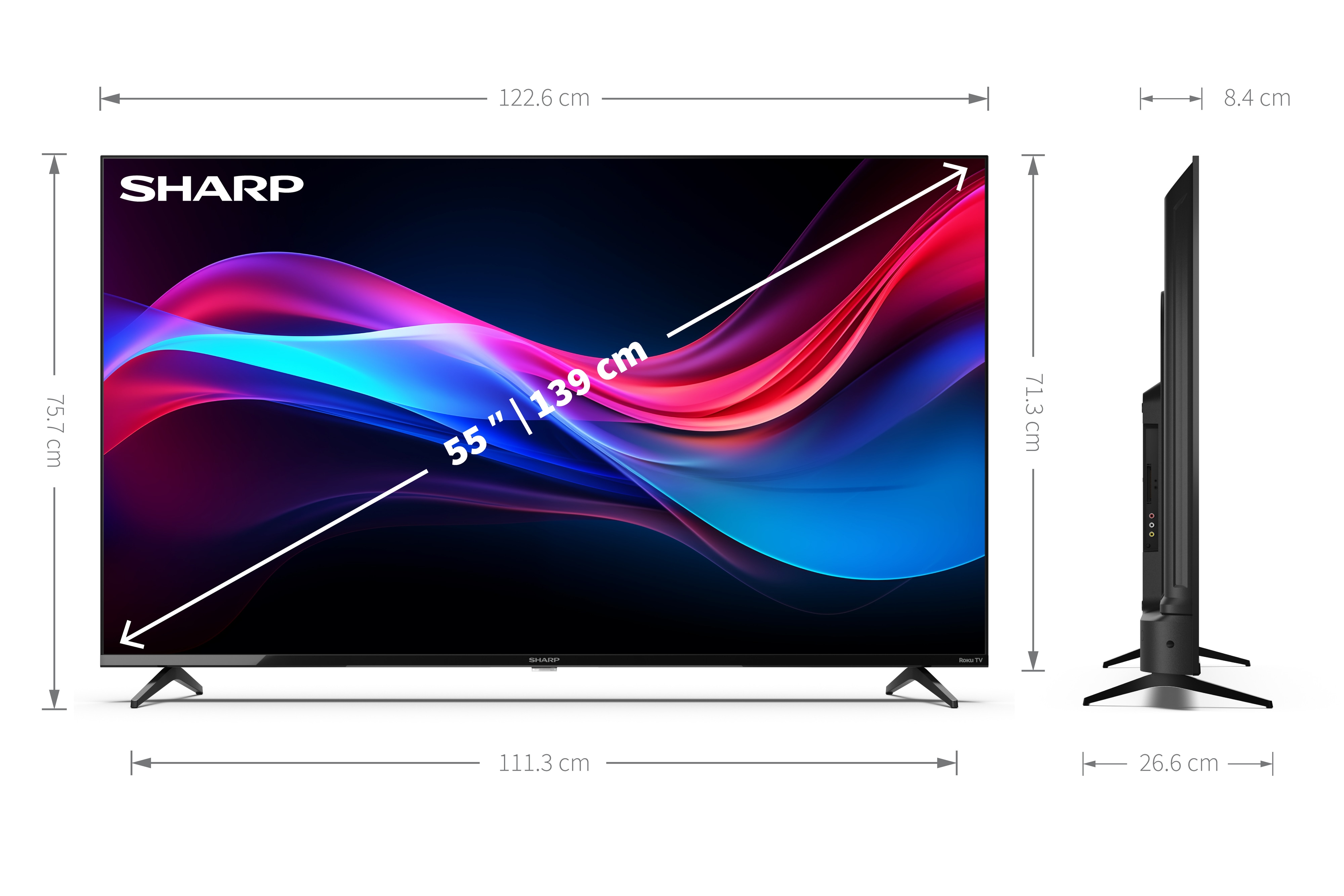 SHARP LED-TV Smart 55GJ4225E, 139 cm (55"), EEK: E, 4K Ultra SHARP LED-TV Smart 55GJ4225E, 139 cm (55"), EEK: E, 4K Ultra