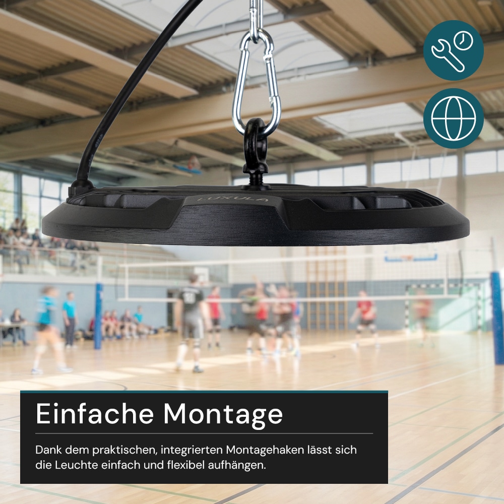 LUXULA LED-Highbay-Leuchte, UFO, EEK: F, 100 W, 10000 lm, 5000 K