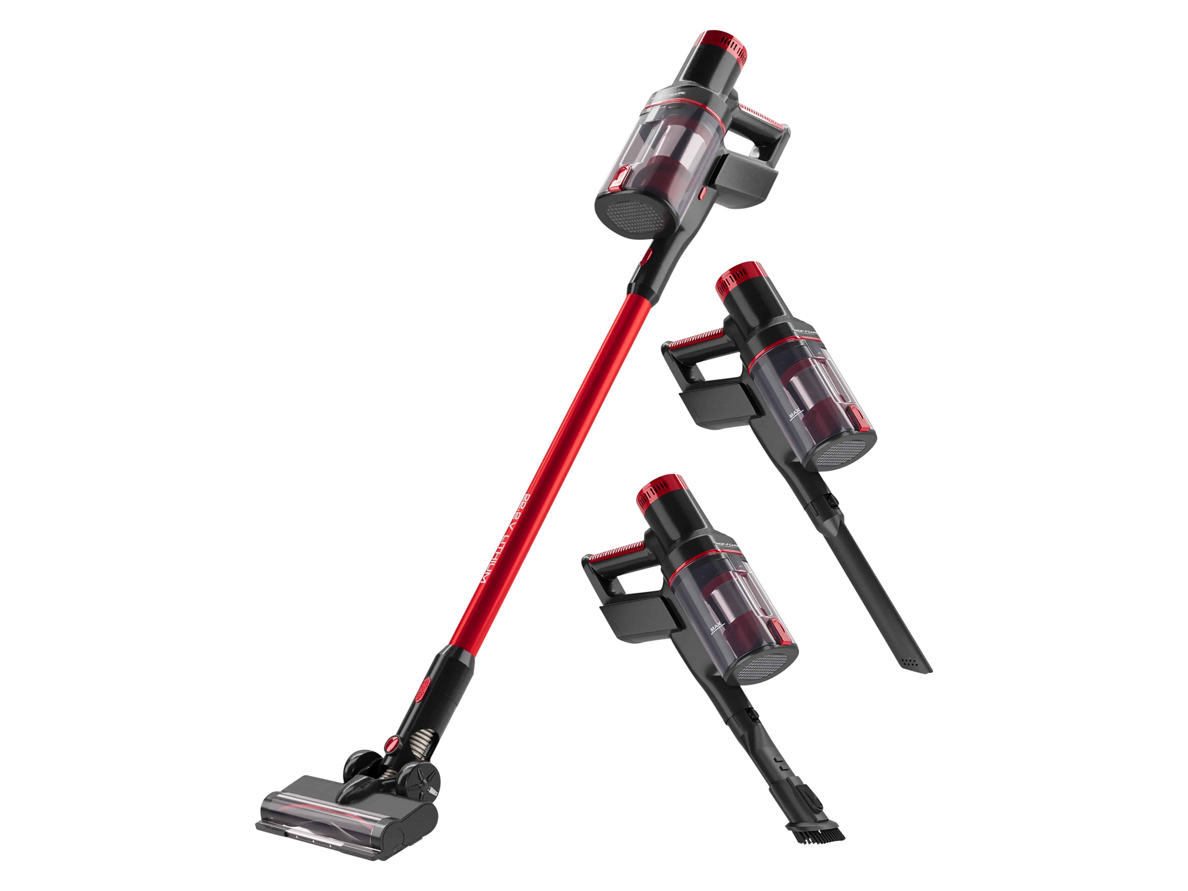 PROFI CARE Akku Staubsauger PC-BS 3136 A, anthrazit-rot, 2200 mAh, 22,2V PROFICARE Akku Staubsauger PC-BS 3136 A, anthrazit-rot, 2200 mAh, 22,2V