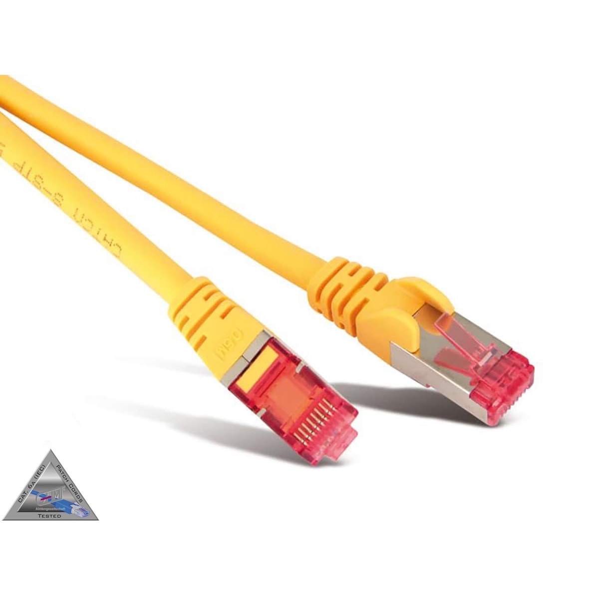 S-IMPULS CAT.6a Patchkabel, halogenfrei, GHMT zertifiziert, 0,5 m, gelb S-IMPULS CAT.6a Patchkabel, halogenfrei, GHMT zertifiziert, 0,5 m, gelb
