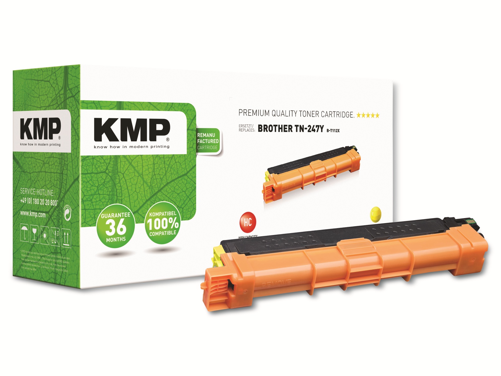 KMP Toner B-T112X, gelb