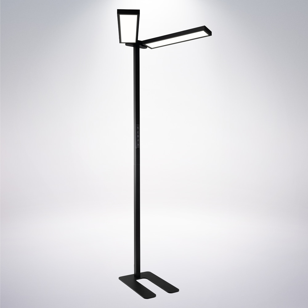 LUXULA LED-Büro-Stehleuchte, Up/Down, 120W, 4000K, EEK: F, 8500lm, IP20, dimmbar, schwarz