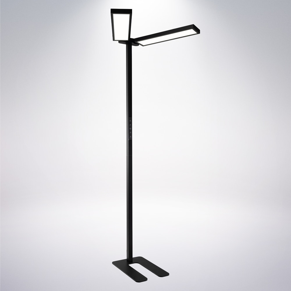 LUXULA LED-Büro-Stehleuchte, Up/Down, 120W, 4000K, EEK: F, 8500lm, IP20, dimmbar, schwarz