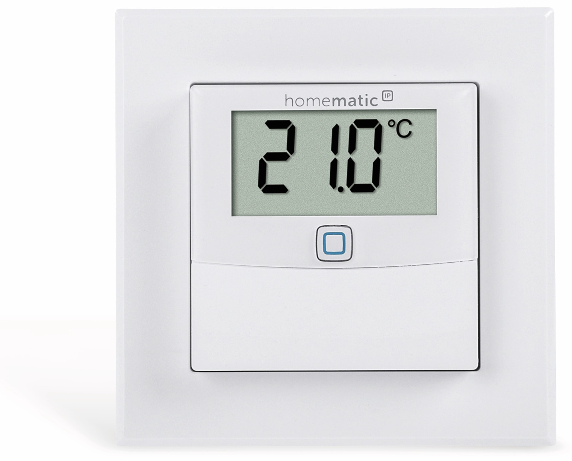 HOMEMATIC IP Smart Home 150180A0, Temp. und Luftfeucht. Sensor mit Display, 2 Stück