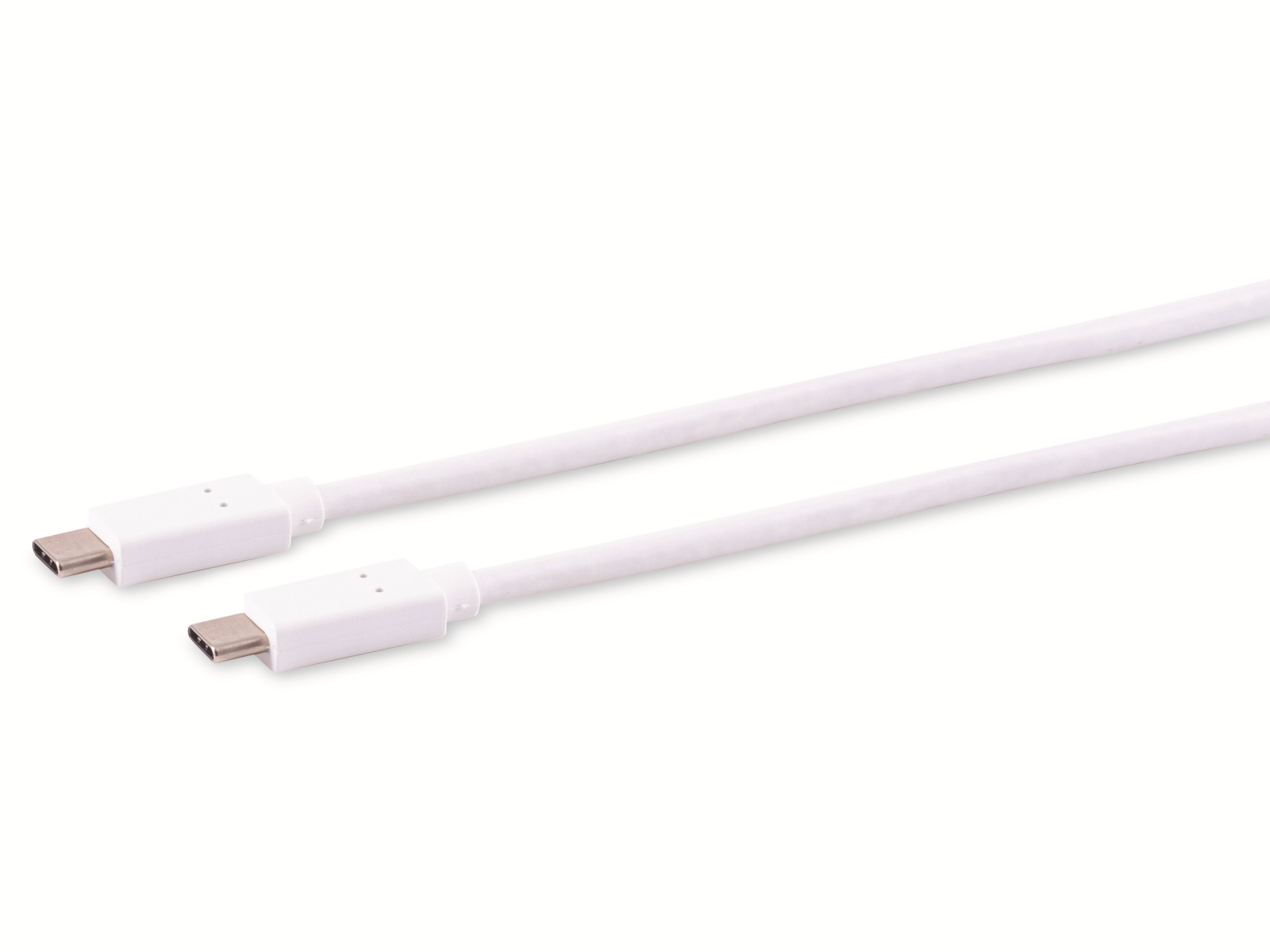 USB-C Verbindungskabel, 3.2 Gen 2x2, weiß, 1,5 m