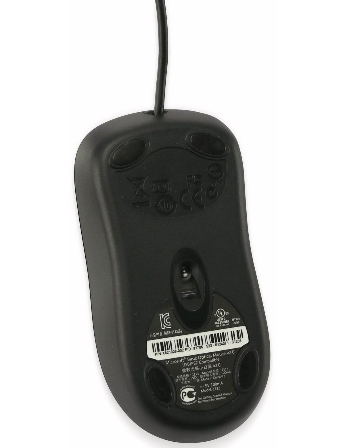 Maus, Microsoft, 1113, optical, schwarz, B-Ware Maus, Microsoft, 1113, optical, schwarz, B-Ware