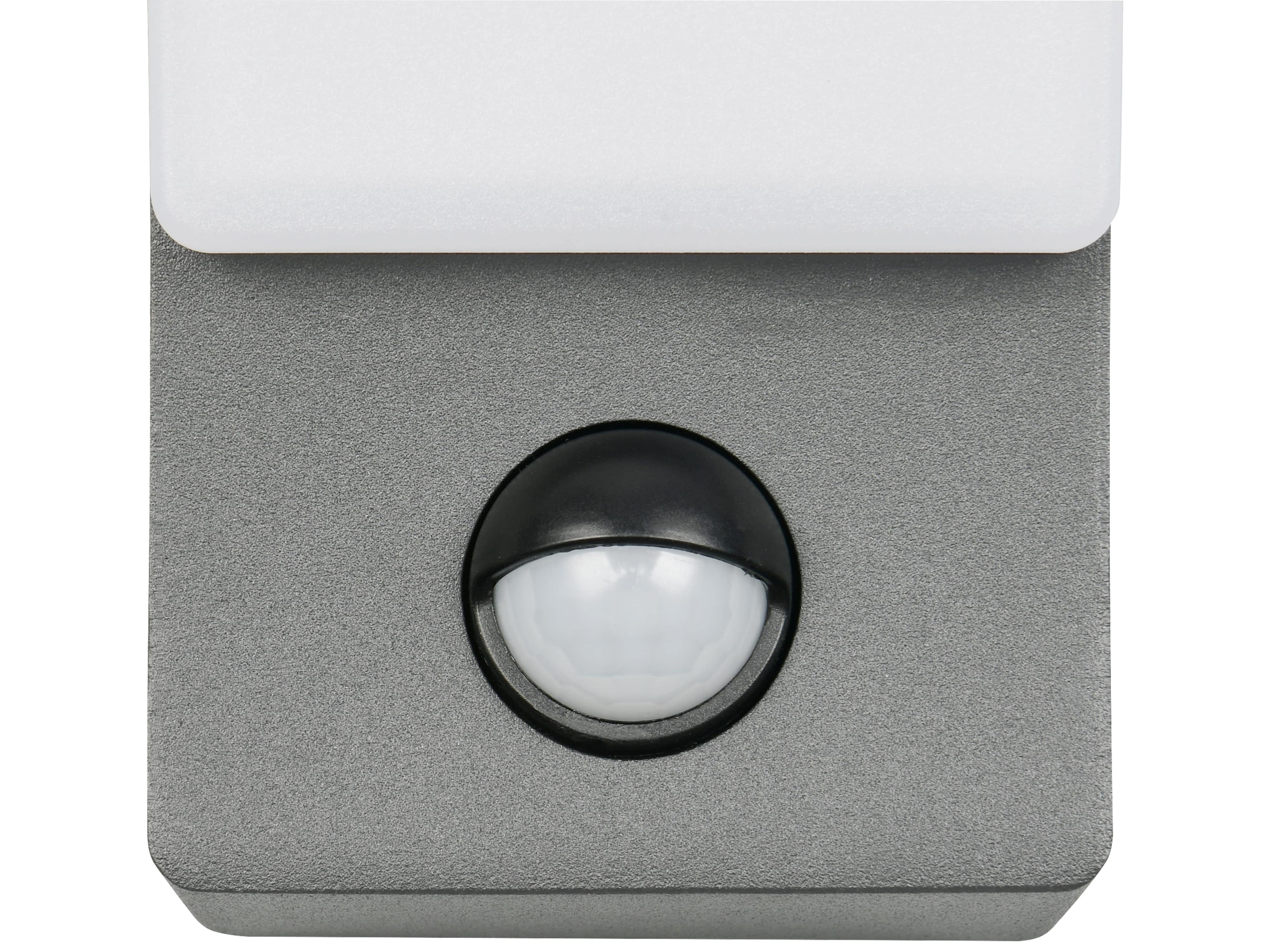 REALITY LED-Wandleuchte Beja R23359142, mit Bewegungssensor, 12,5W, 4000K, 1650lm, neutalweiß, IP44, Anthrazit REALITY LED-Wandleuchte Beja R23359142, mit Bewegungssensor, 12,5W, 4000K, 1650lm, neutalweiß, IP44, Anthrazit