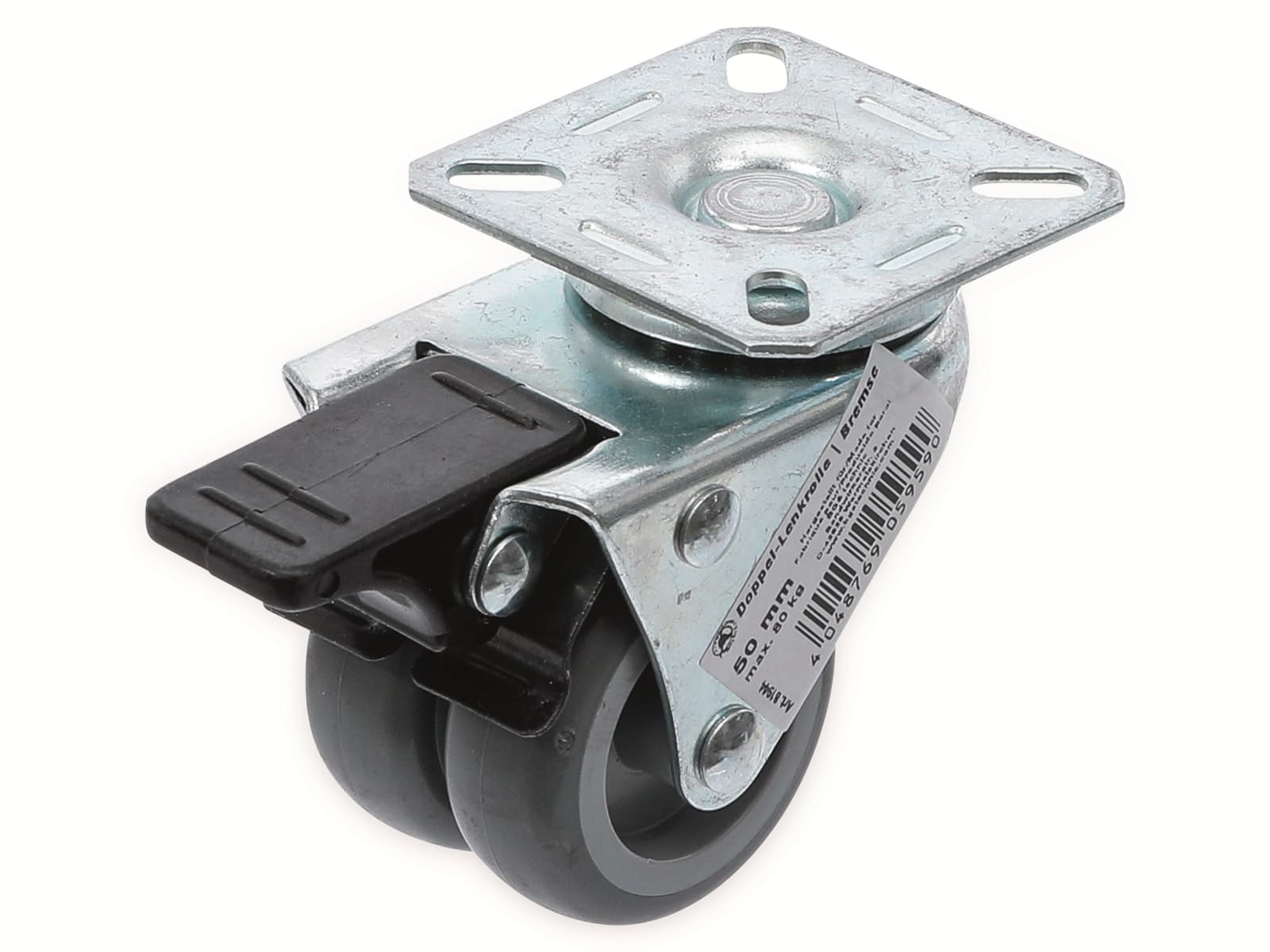 BGS TECHNIC Doppellenkrolle Kugelgelagert 81944, Ø 50 mm, gebremst BGS TECHNIC Doppellenkrolle Kugelgelagert 81944, Ø 50 mm, gebremst