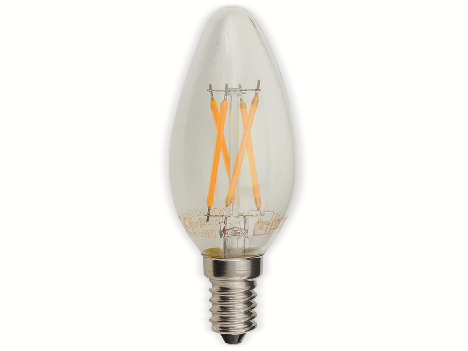 OPTONICA LED-Lampe 1472, E14 EEK F, C35, 4 W, 400 lm, 2700 K