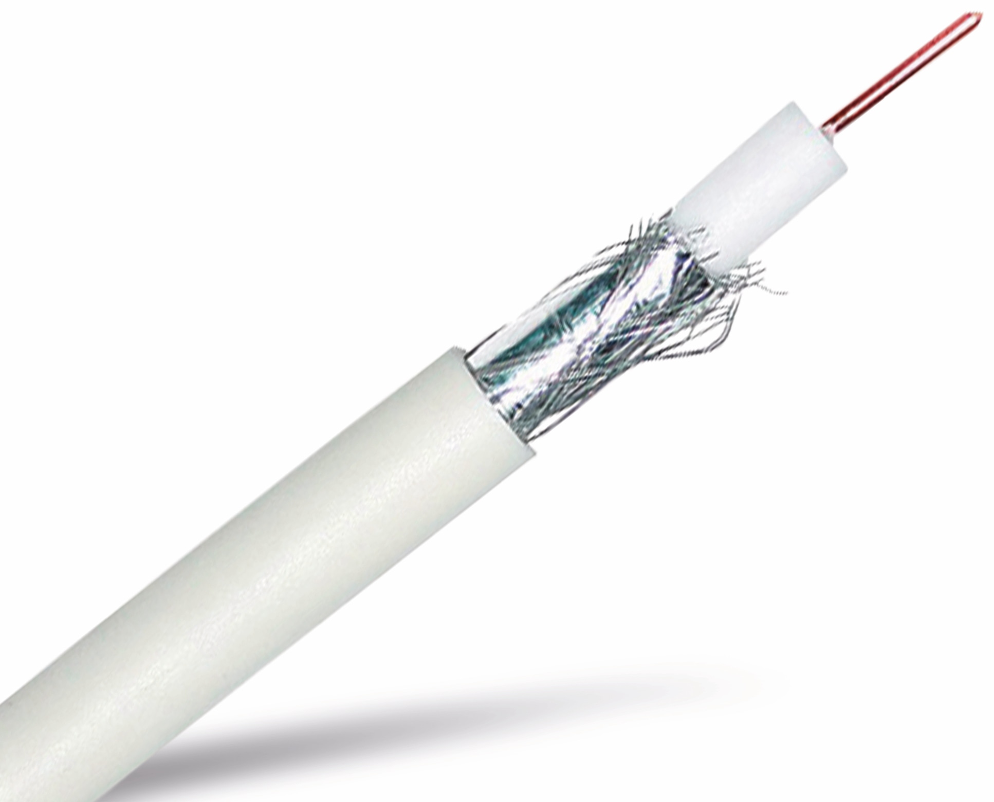 S-IMPULS Koaxialkabel, 50 m, weiß, 7,0 mm, CCS, 80dB S-IMPULS Koaxialkabel, 50 m, weiß, 7,0 mm, CCS, 80dB