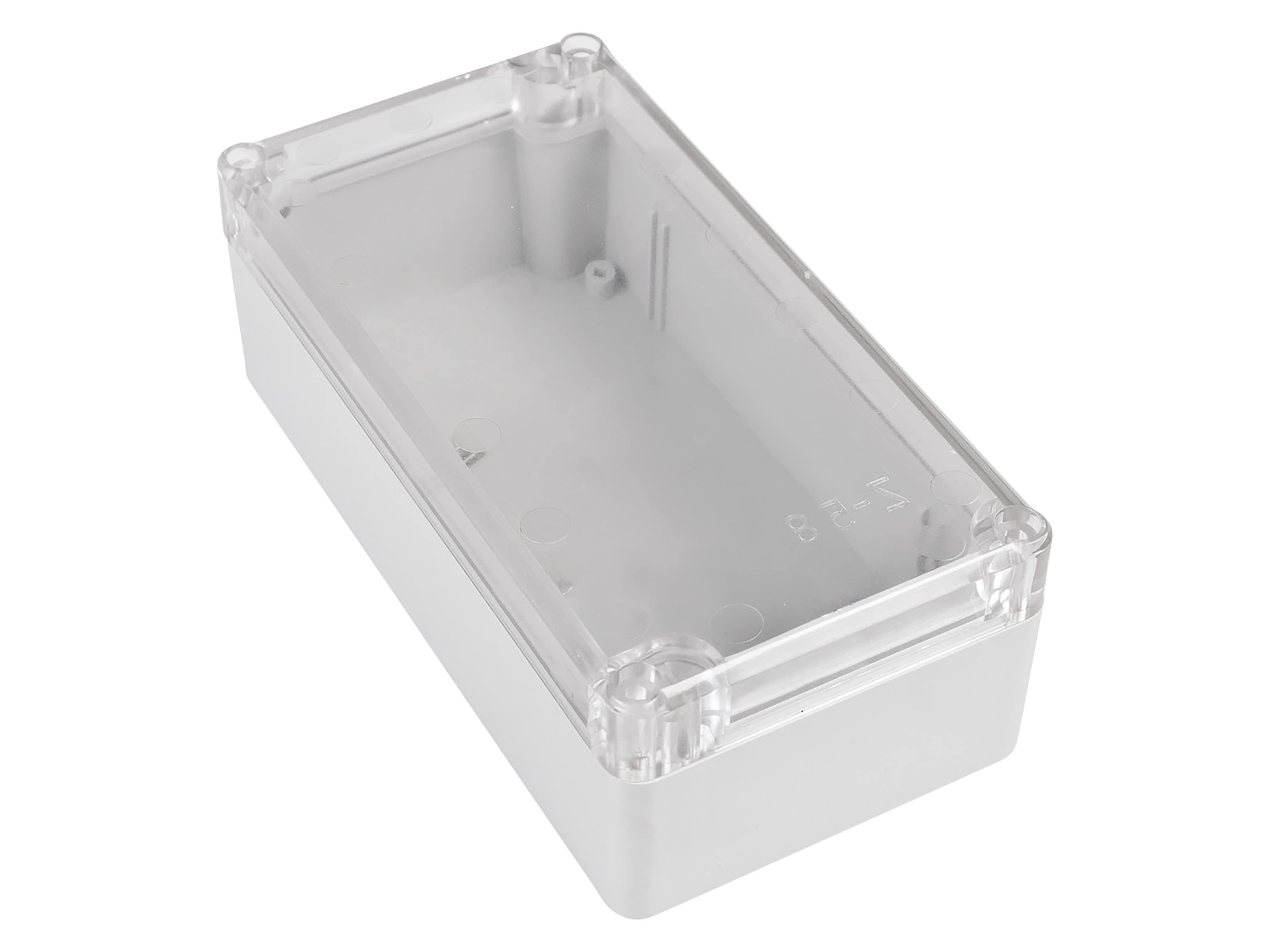 POLLIN ABS-Gehäuse 4U63160806437, 158x82x55 mm, IP65, Glasklarer Deckel