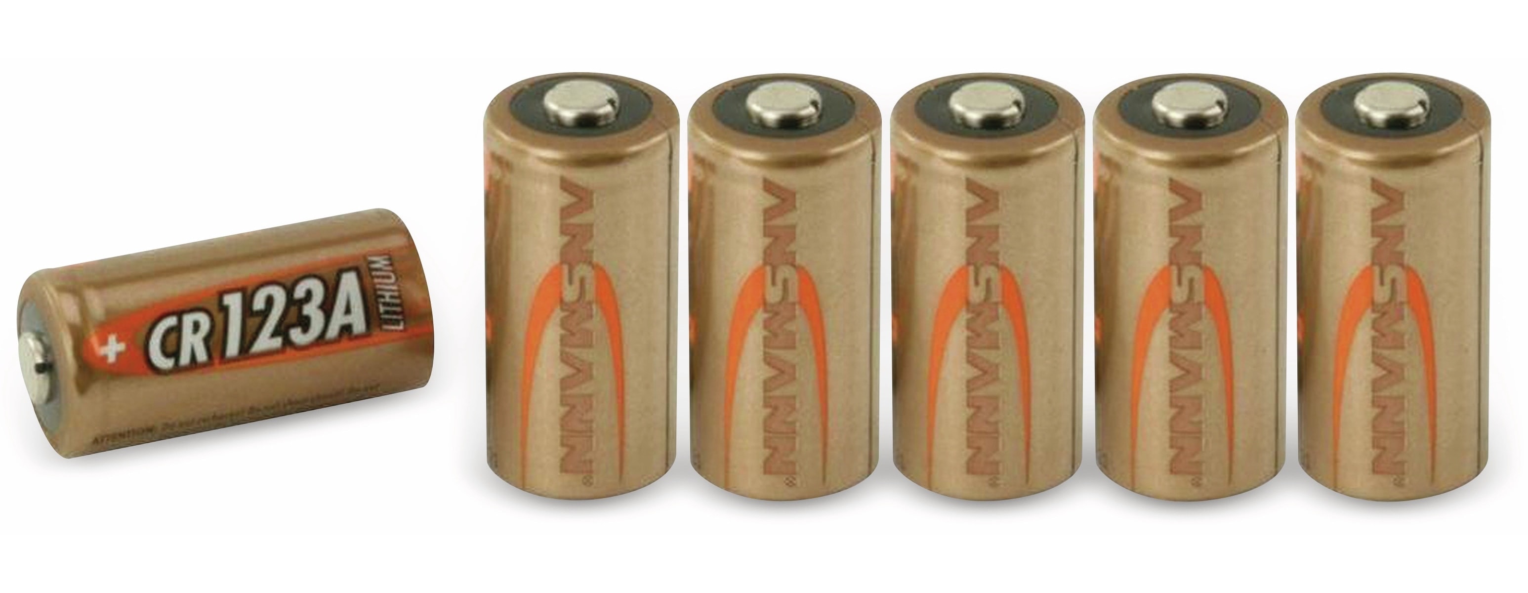 ANSMANN Lithium-Batterie CR123A, 6 Stück ANSMANN Lithium-Batterie CR123A, 6 Stück