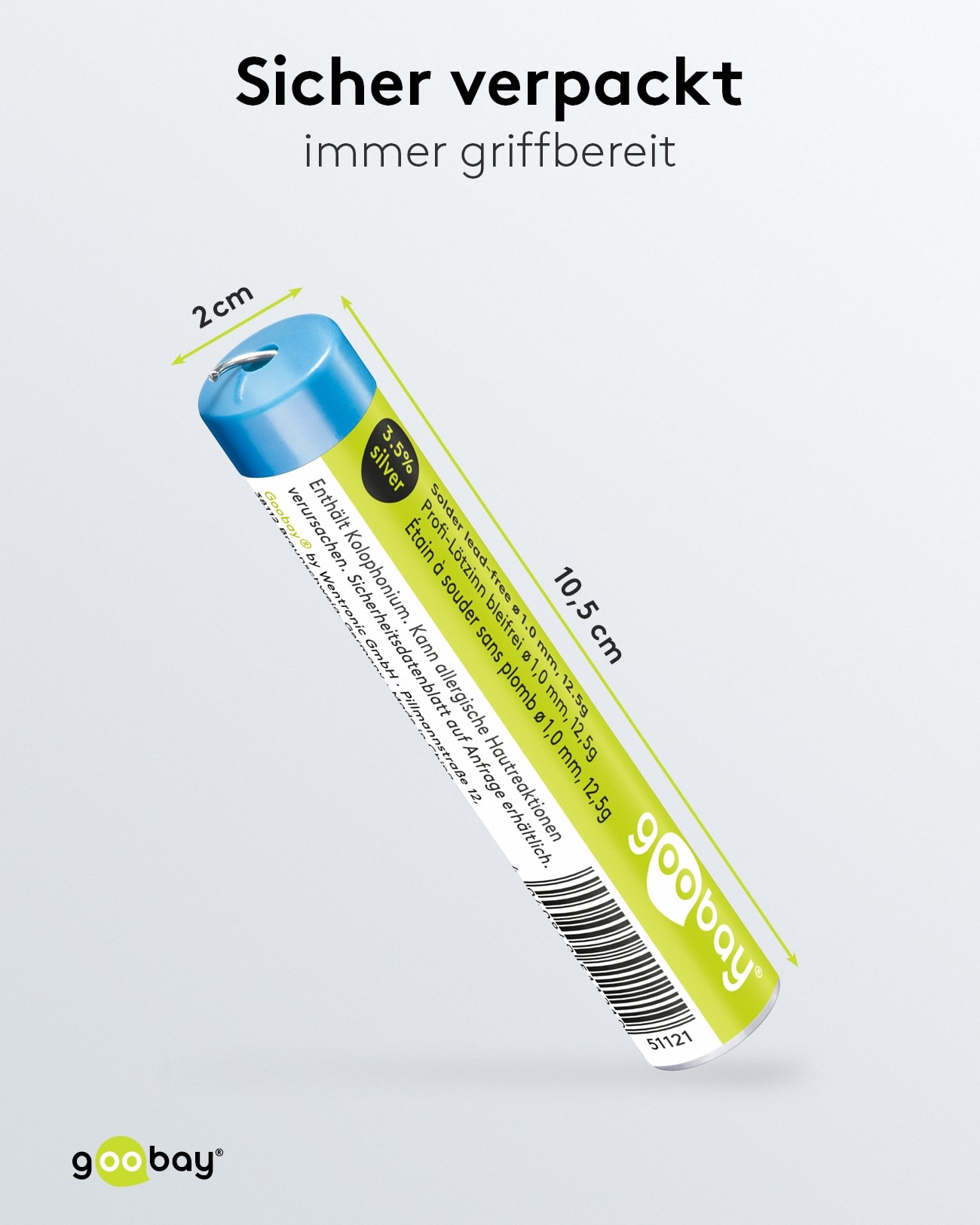 GOOBAY Lötzinn Pro, 12,5 g, Ø 1,0 mm