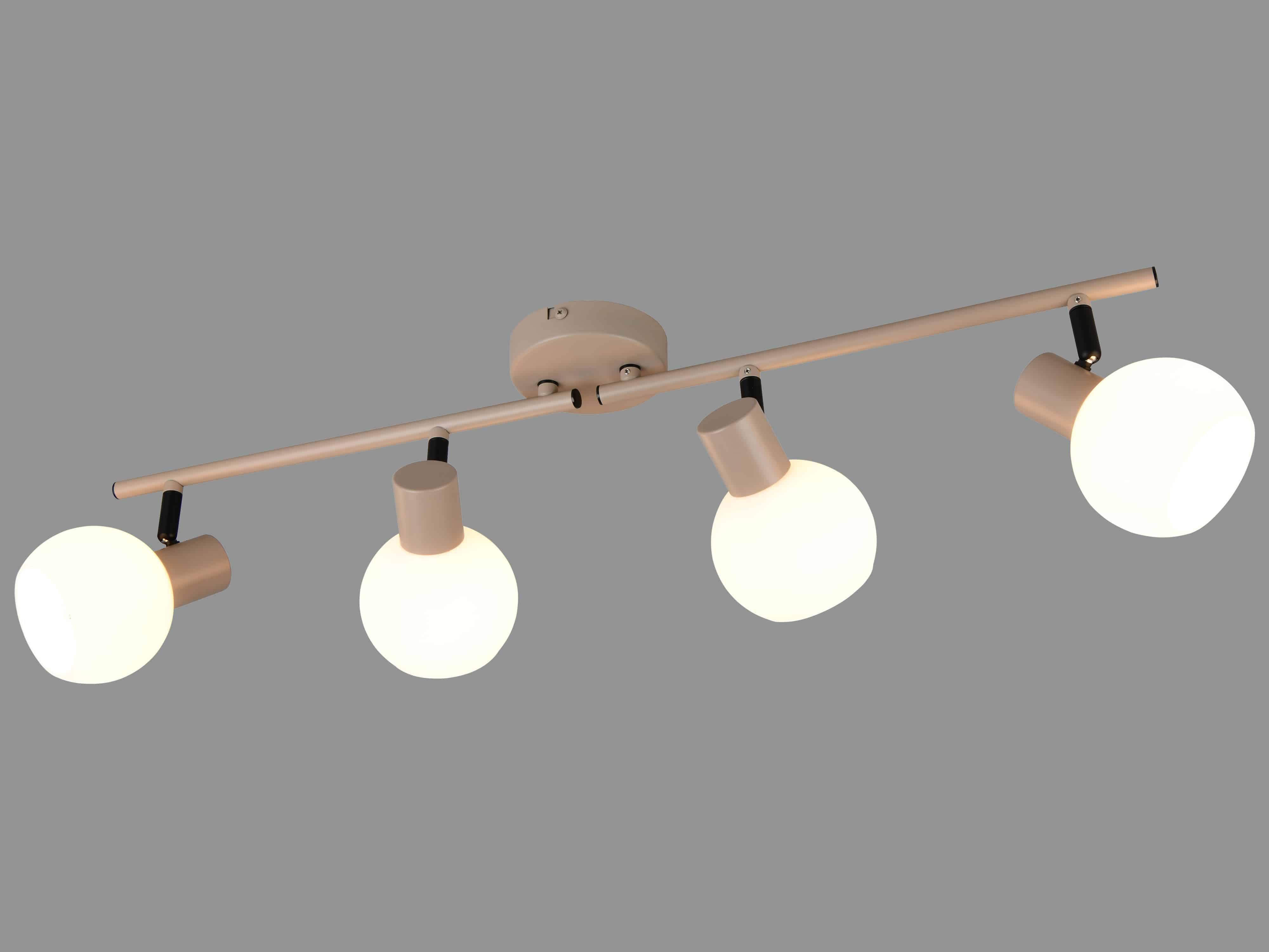 REALITY Deckenleuchte 4 flg. Boba R86374043, E14, ohne LM, IP20, beige REALITY Deckenleuchte 4 flg. Boba R86374043, E14, ohne LM, IP20, beige