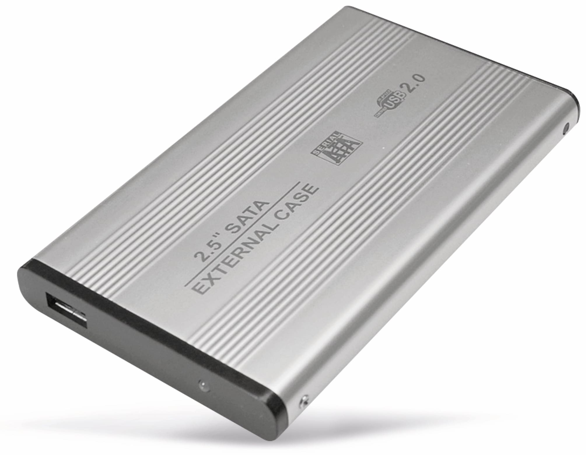 LOGILINK 6,35 cm (2,5") Festplatten-Gehäuse, USB 2.0 zu SATA, silber LOGILINK 6,35 cm (2,5") Festplatten-Gehäuse, USB 2.0 zu SATA, silber