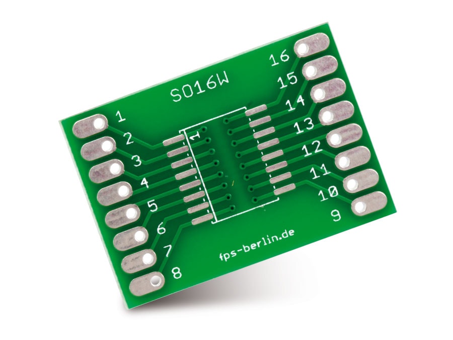IC-Adapterplatine, SO16/SO16W IC-Adapterplatine, SO16/SO16W