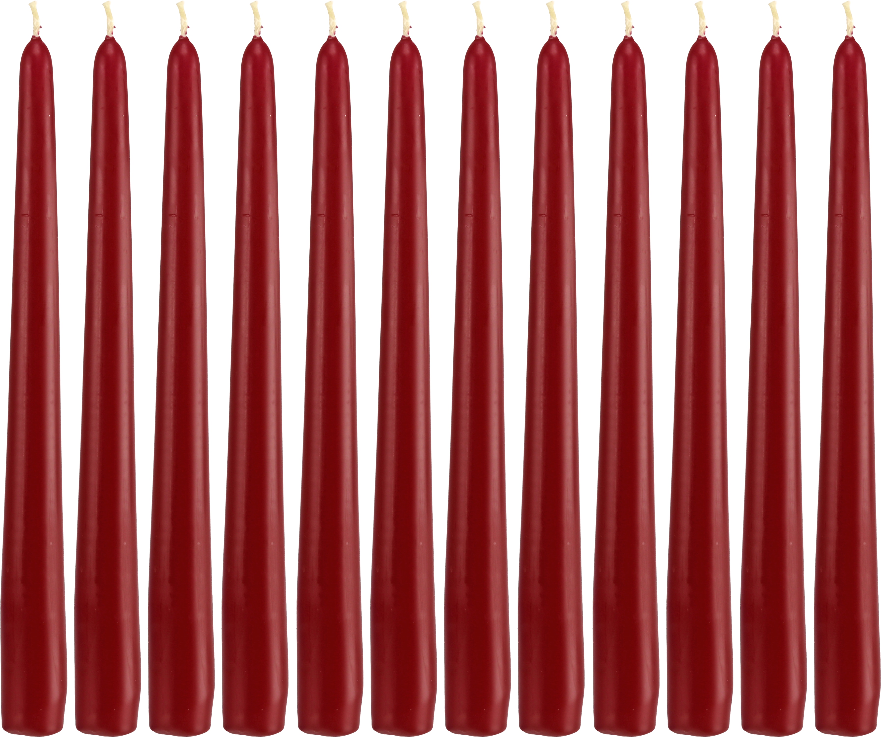 WIEDEMANN Tafelkerzen, altrot, 12 Stück, 250/25mm WIEDEMANN Tafelkerzen, altrot, 12 Stück, 250/25mm