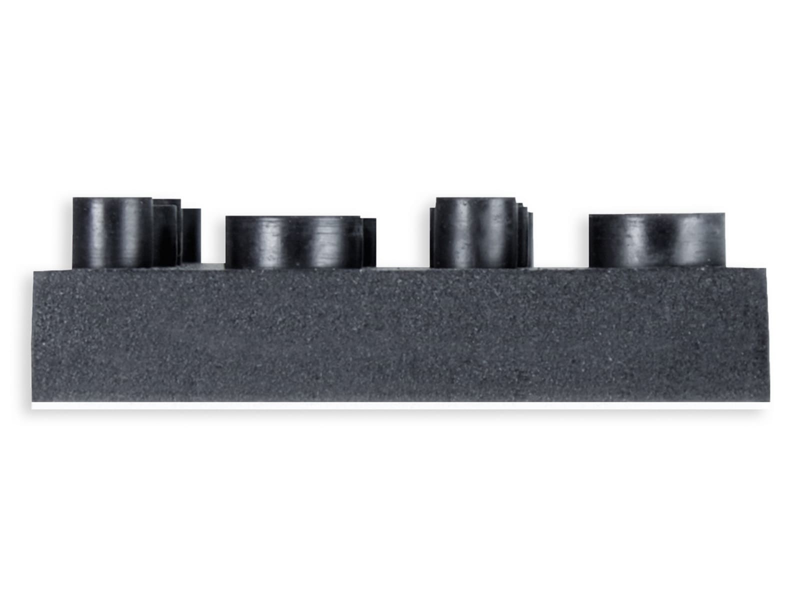 DYNAVOX Antivibe Gerätefüße-Set 4 Stück, Gummi, 40x40 mm