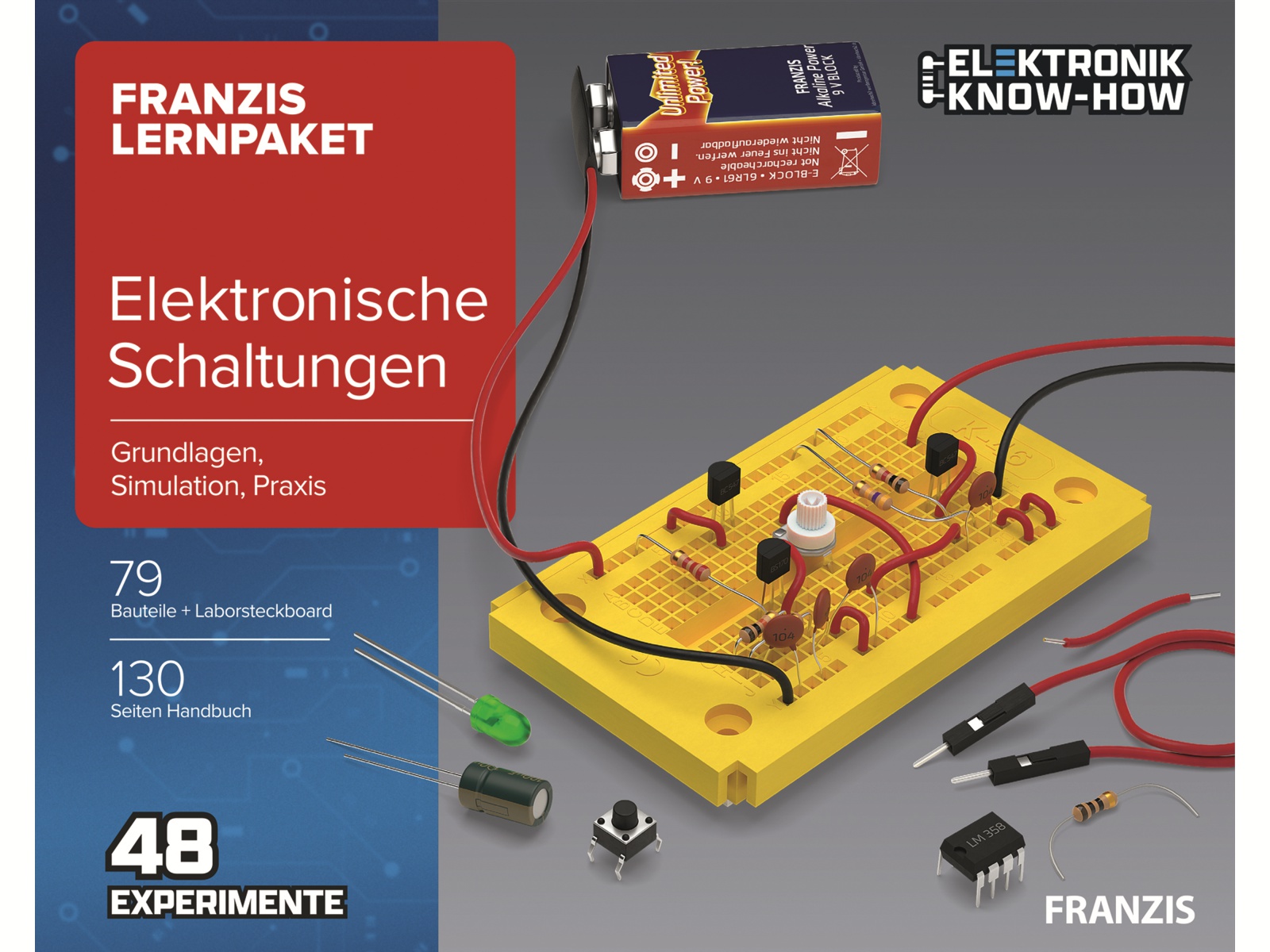 FRANZIS Lernpaket, 67164, Elektronische Schaltungen FRANZIS Lernpaket, 67164, Elektronische Schaltungen