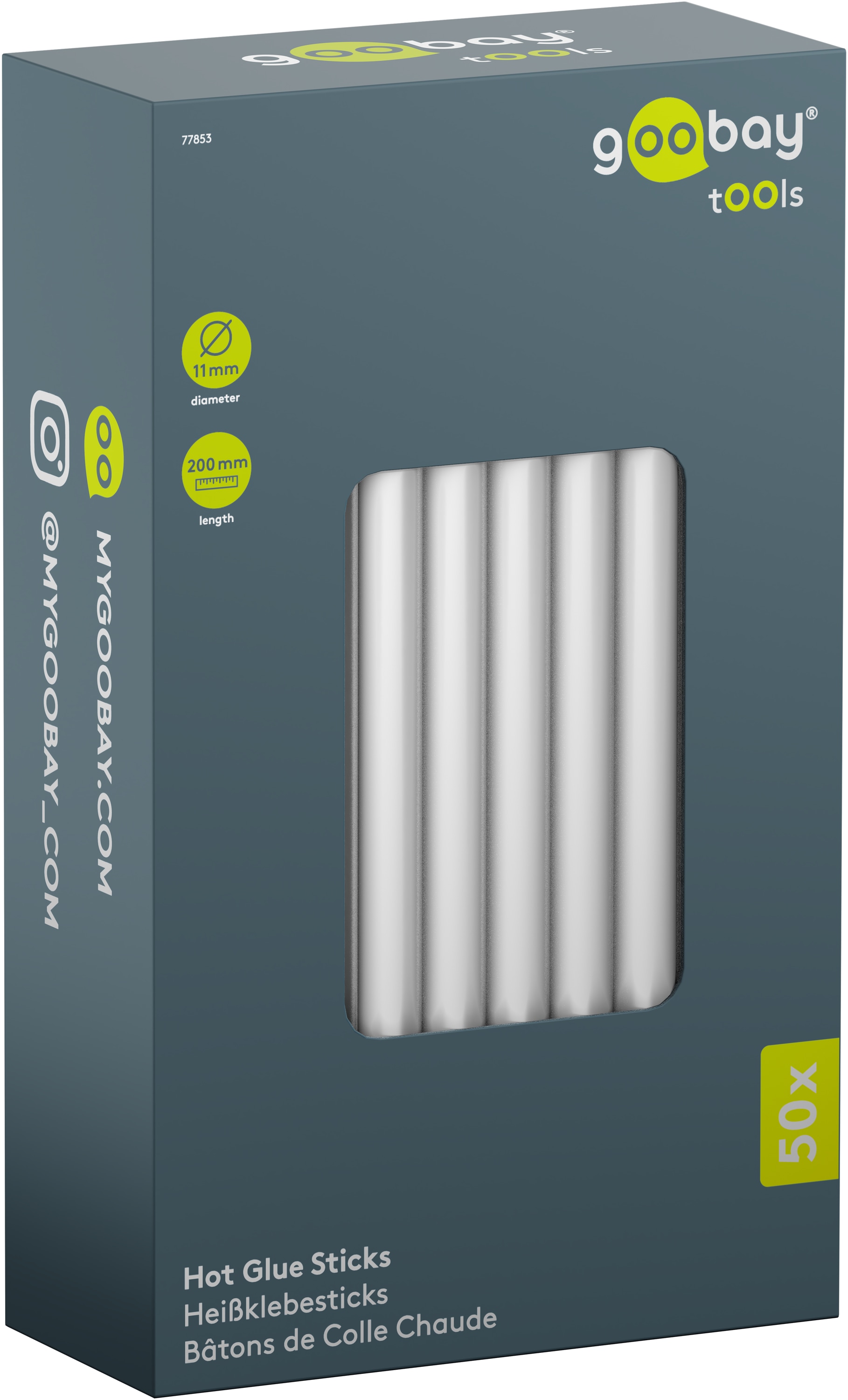 GOOBAY TOOLS Heißklebesticks, 77853, 11 mm, 50 Stück