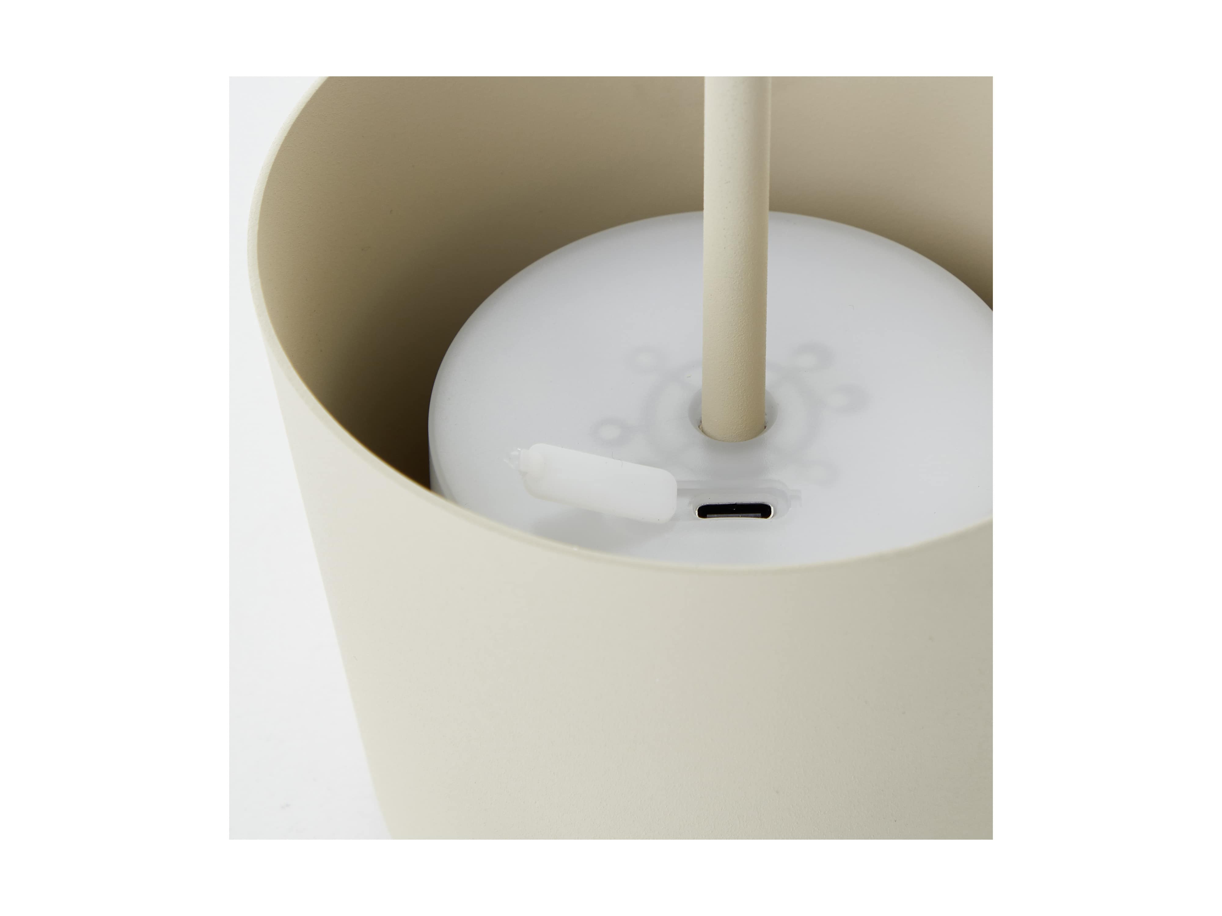 BRILLIANT LED-Akku-Tischleuchte Kaami, 2 W, 310 lm, 3000 K, beige, 2er Set