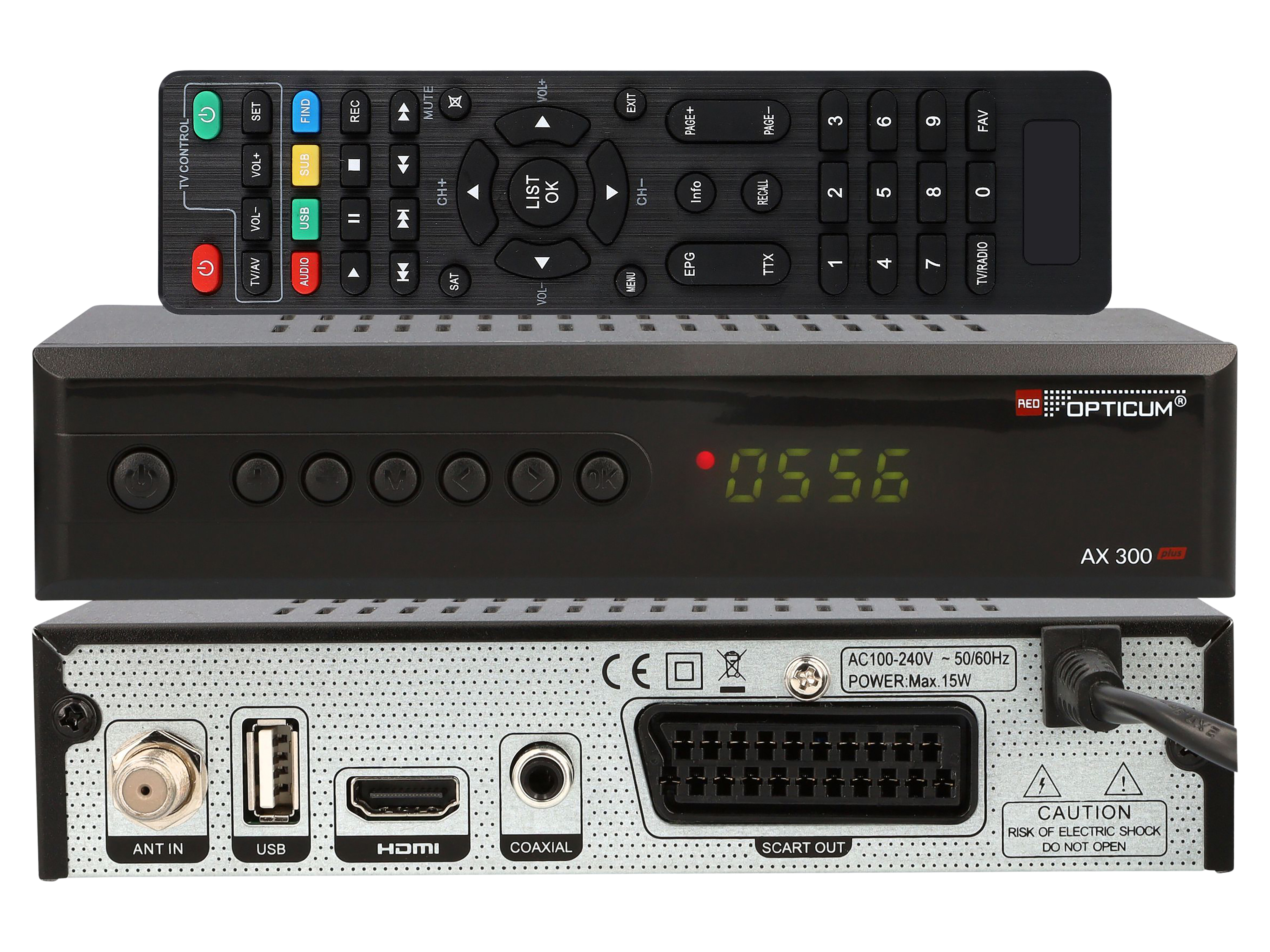 RED OPTICUM DVB-S HDTV-Receiver AX300 plus, schwarz RED OPTICUM DVB-S HDTV-Receiver AX300 plus, schwarz