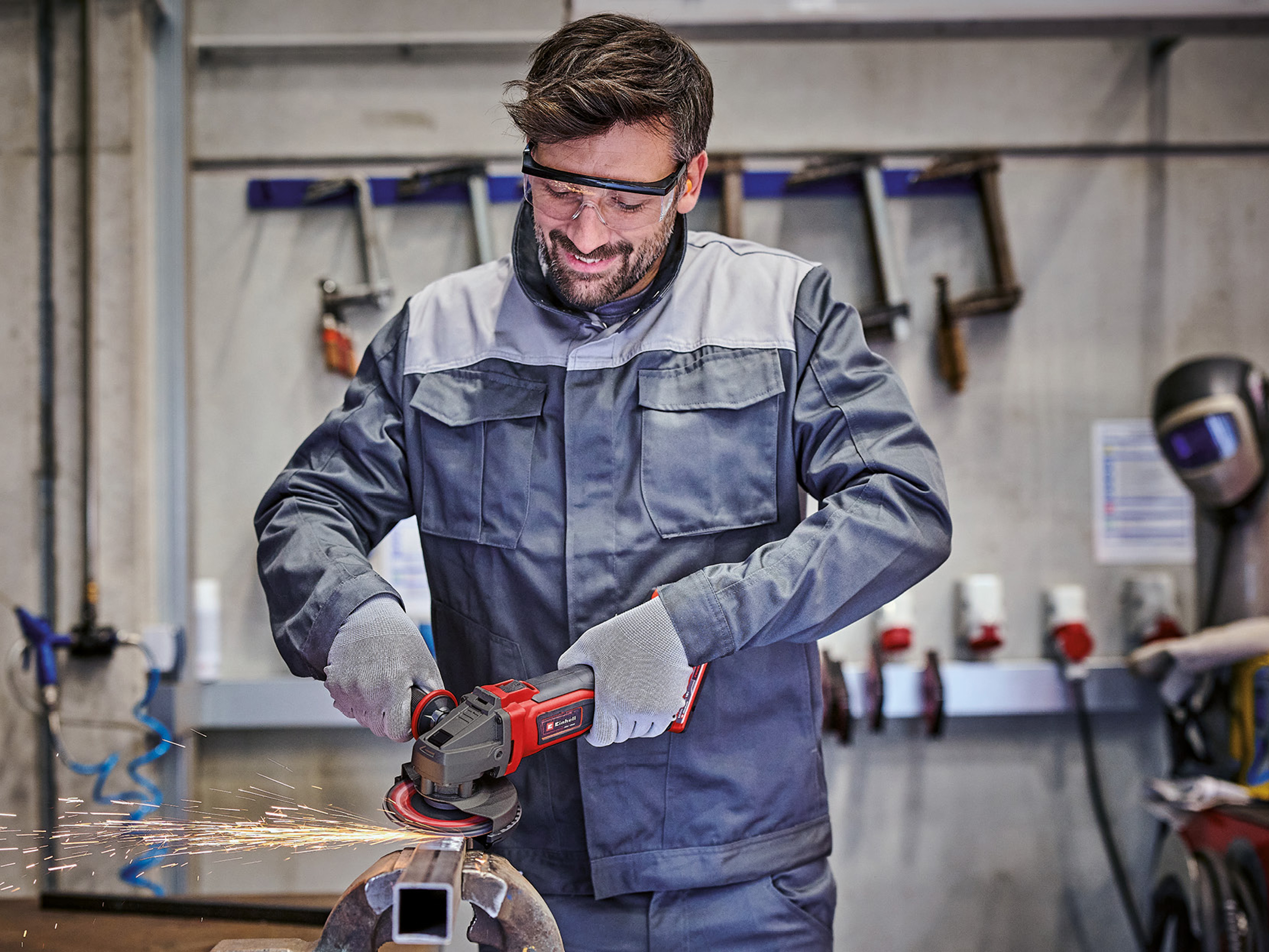 EINHELL Akku-Winkelschleifer TE-AG, 18/125-2 Li, 4431168, Solo