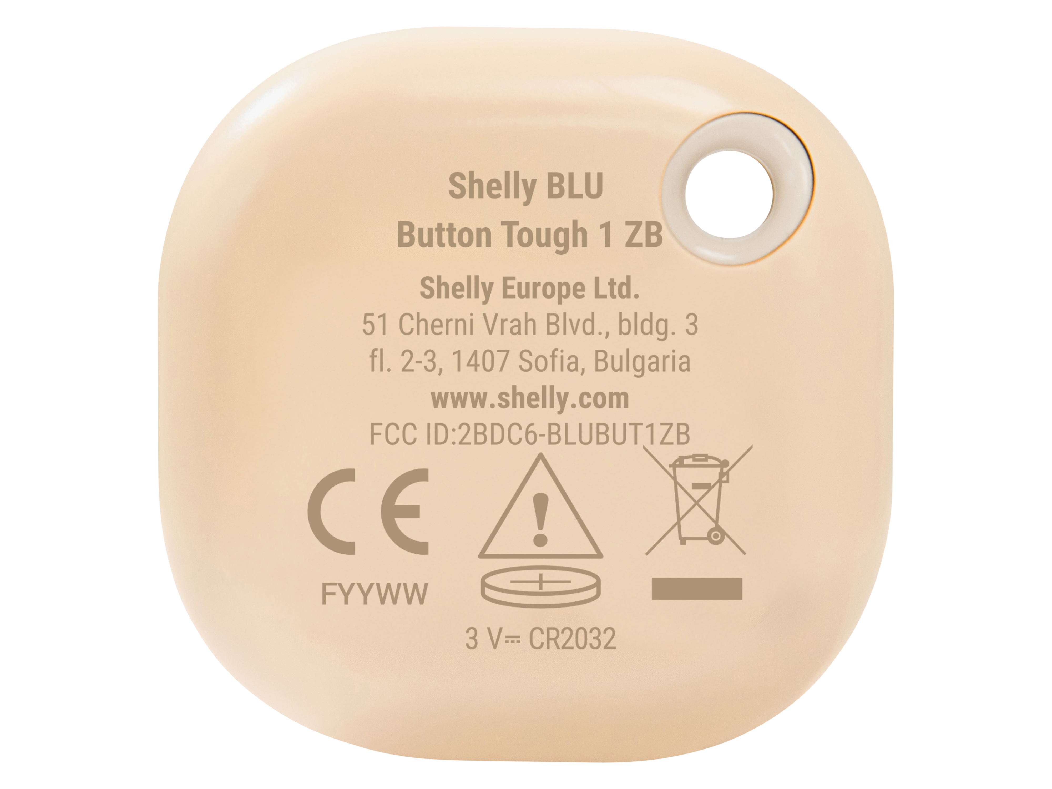 SHELLY Bluetooth Schalter und Dimmer Blu ZB Button, Plug&Play, Mocha SHELLY Bluetooth Schalter und Dimmer Blu ZB Button, Plug&Play, Mocha