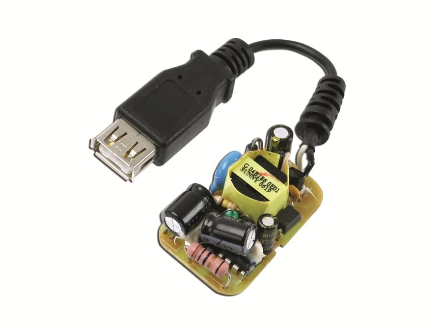 Schaltnetzteil mit USB-A-Ausgang SUNNY NE1000, 5 V-/0,3 A