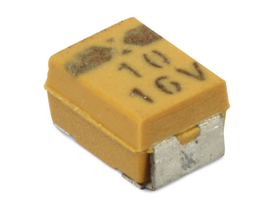 SMD Tantalkondensator 10µF, 16V, 3,5x2,8mm, 10 Stück SMD Tantalkondensator, 10 µF, 16 V-, 10 Stück