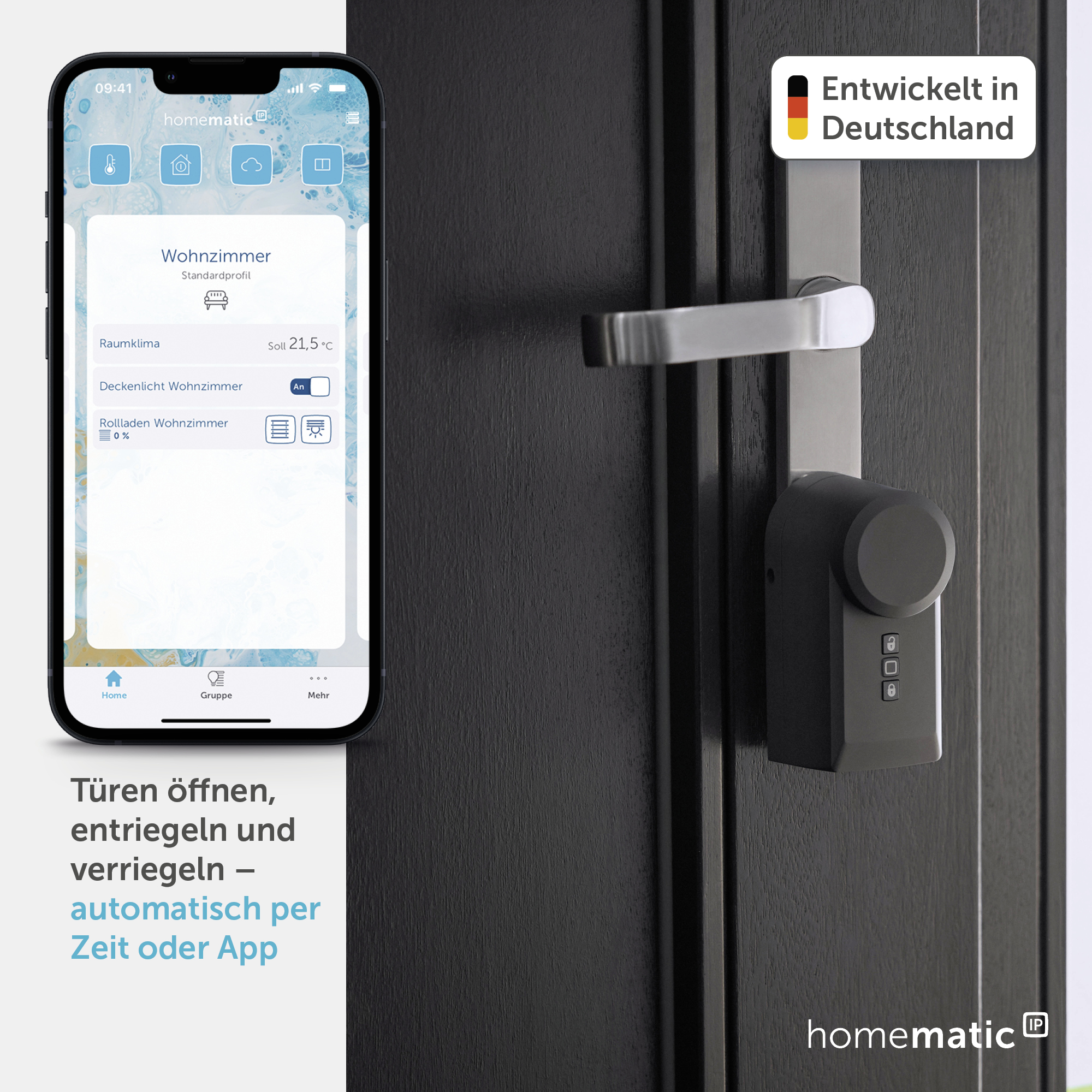 HOMEMATIC IP Türschlossantrieb 160555A0, anthrazit
