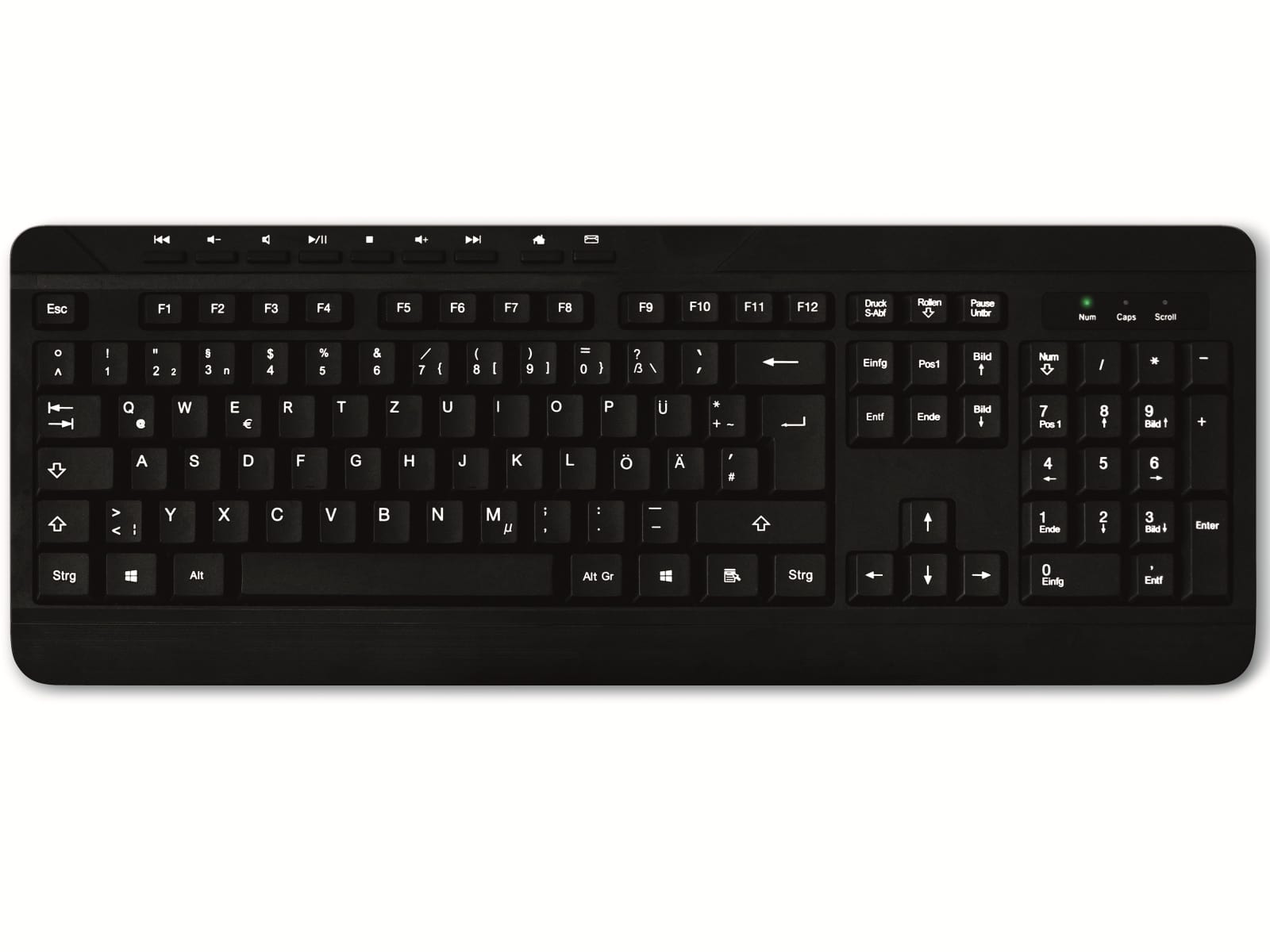 MEDIARANGE USB-Tastatur MROS102, QWERTZ, schwarz