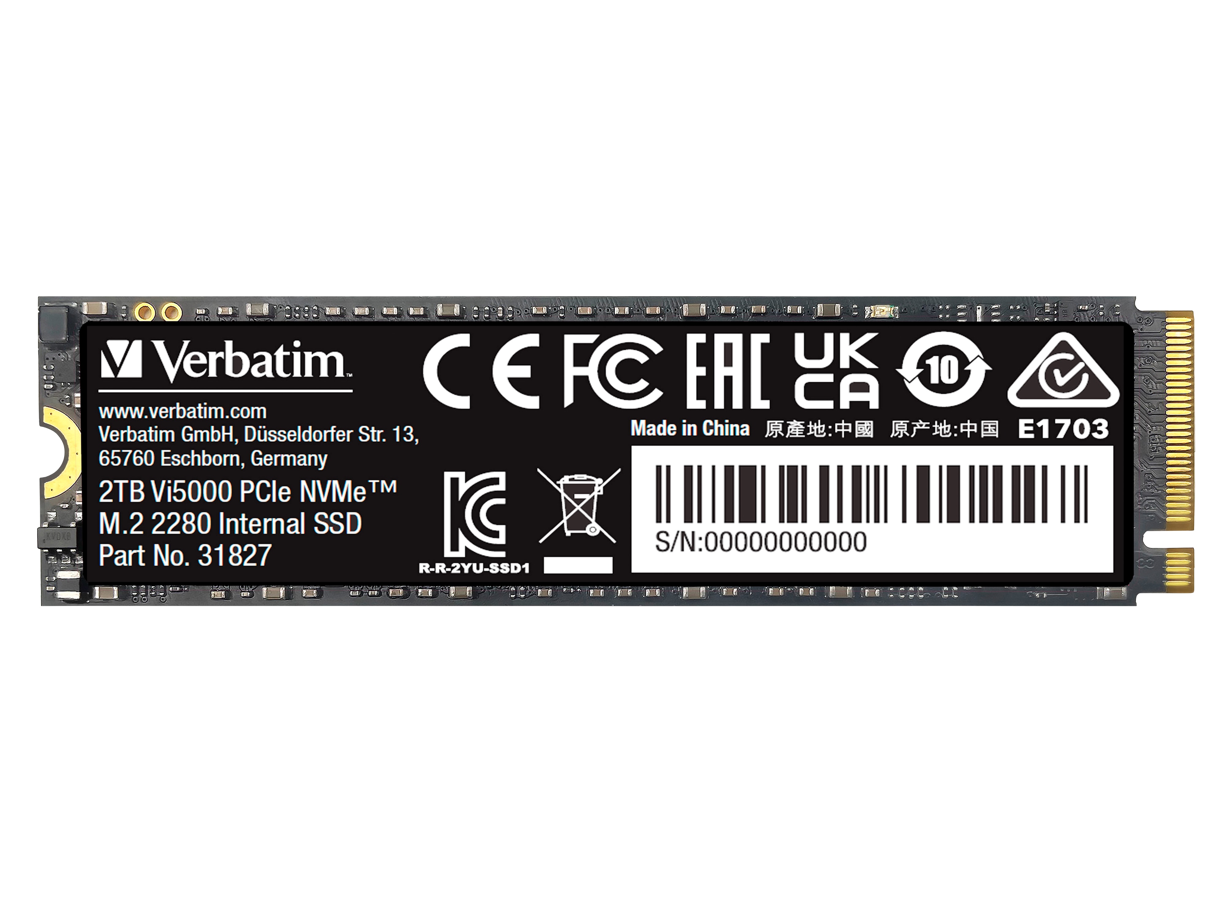 VERBATIM M.2 SSD Vi5000 2TB VERBATIM M.2 SSD Vi5000 2TB
