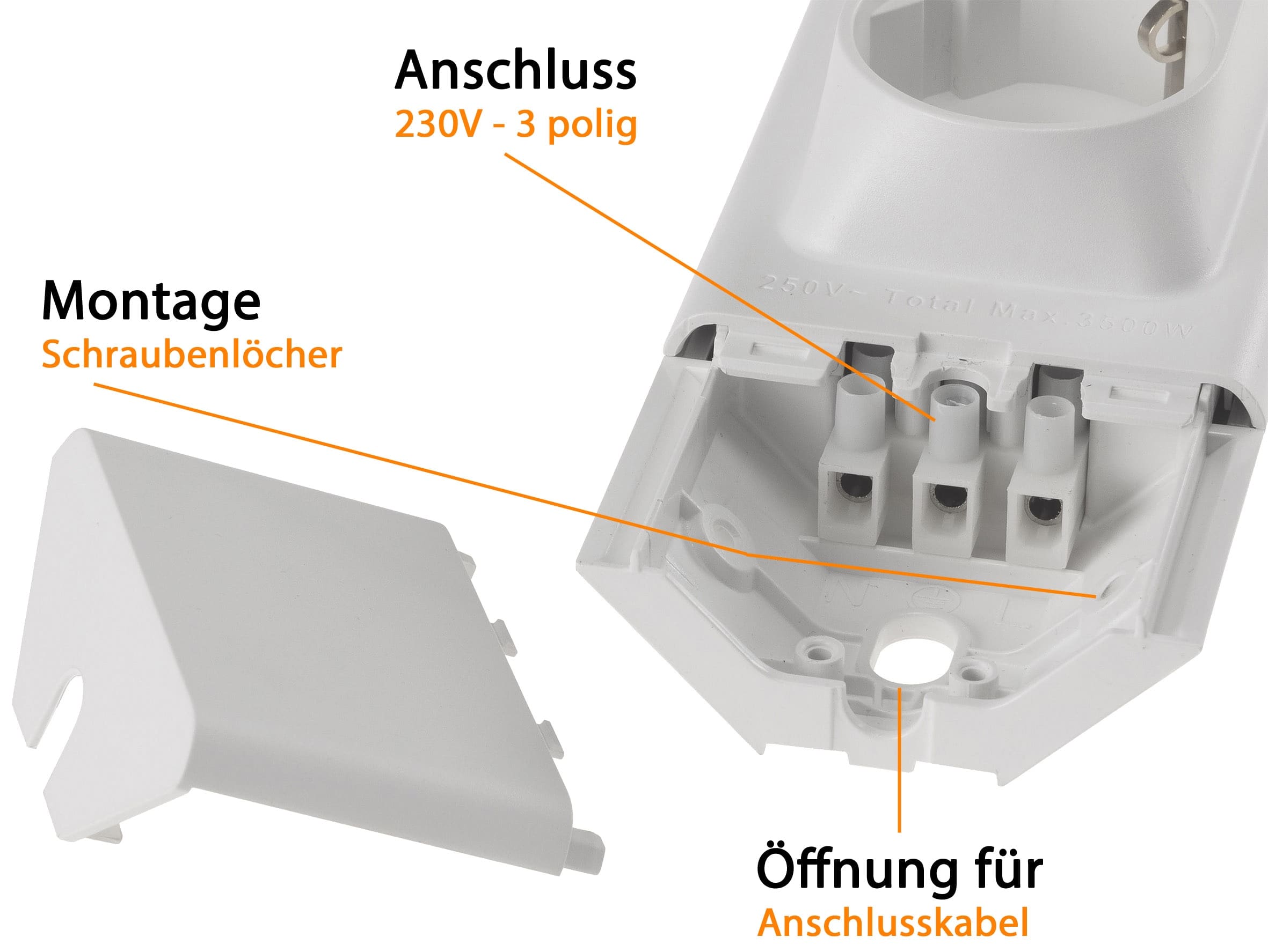 CHILITEC LED-Unterbauleuchte Arusha, EEK: F, 18 W, 1778 lm, 60 cm, weiß CHILITEC LED-Unterbauleuchte Arusha, EEK: F, 18 W, 1778 lm, 60 cm, weiß
