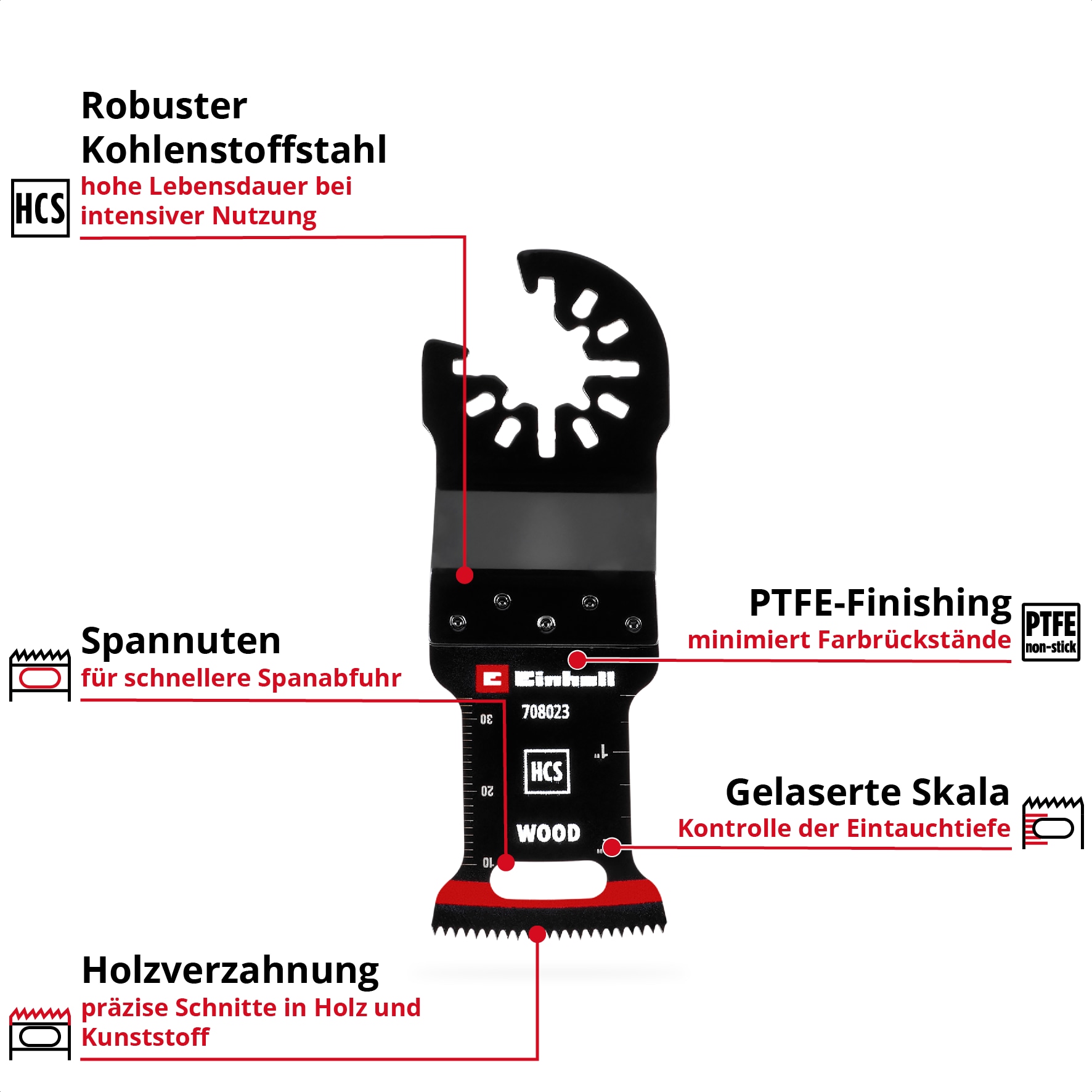 EINHELL Tauchsägeblatt, 708023, HCS Holz, 32 mm EINHELL Tauchsägeblatt, 708023, HCS Holz, 32 mm