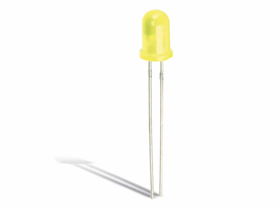 LED, gelb, Ø 5 mm, 10 Stück 