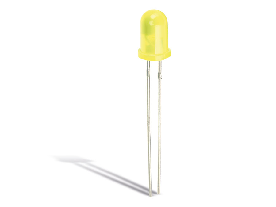 LED, gelb, Ø 5 mm, 10 Stück LED, gelb, Ø 5 mm, 10 Stück