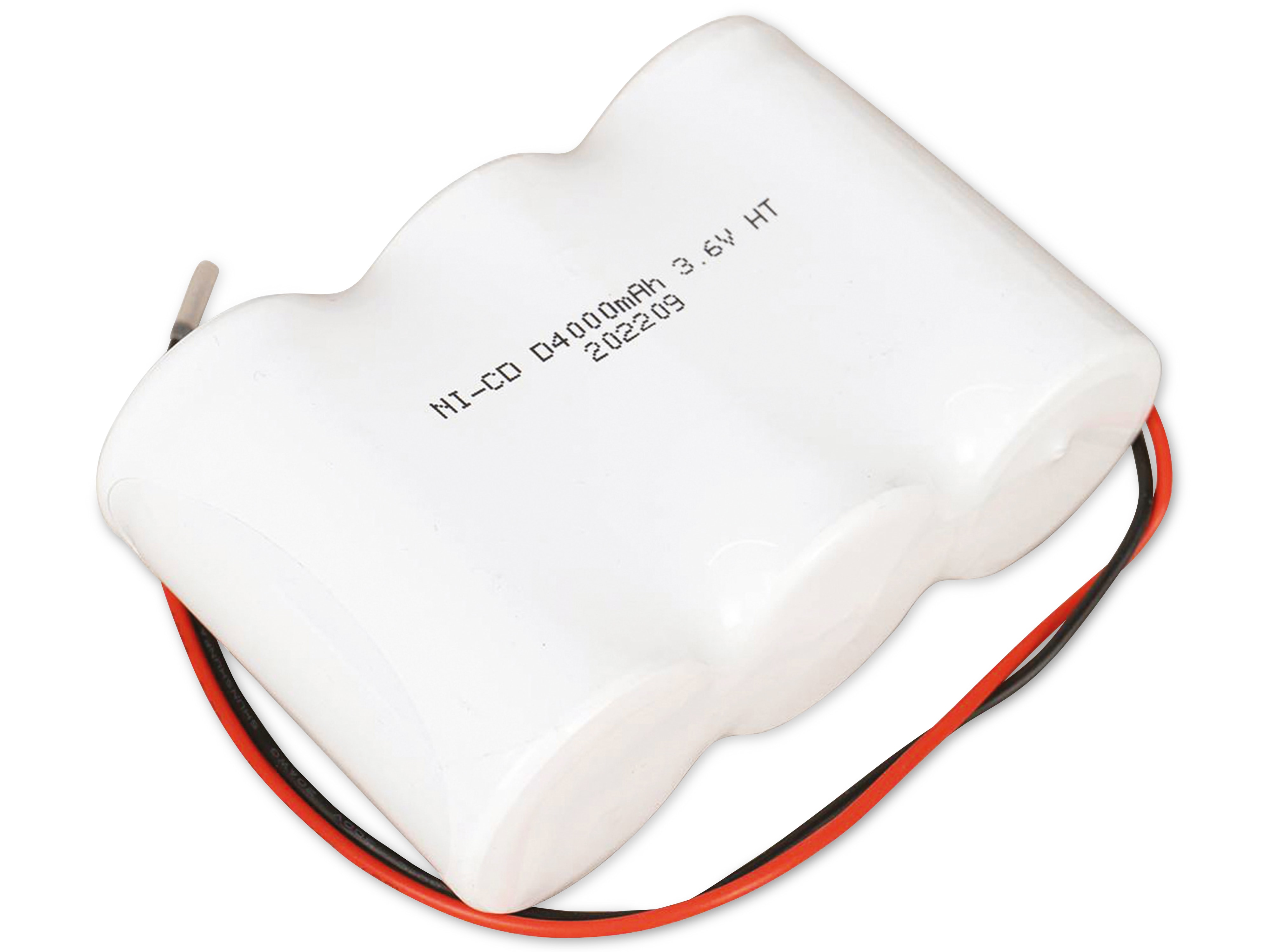 Q-BATTERIES Akku-Pack, 3,6 V, 4000mAh, NiCd F3x1, 3xD-Hochtemperaturzellen