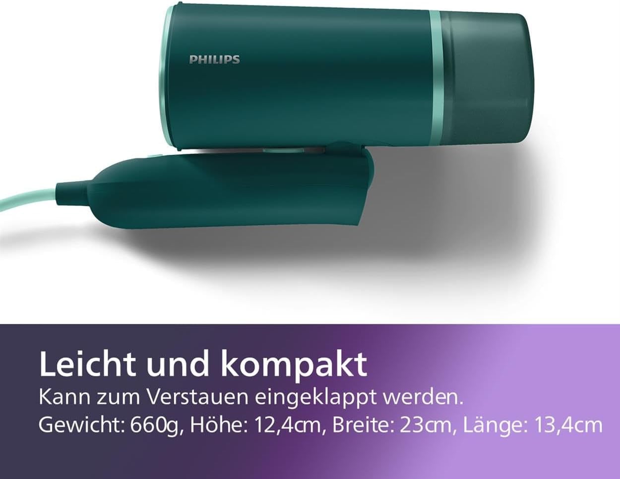 PHILIPS Dampfglätter STH 3020/70, 1000 W, grün PHILIPS Dampfglätter STH 3020/70, 1000 W, grün
