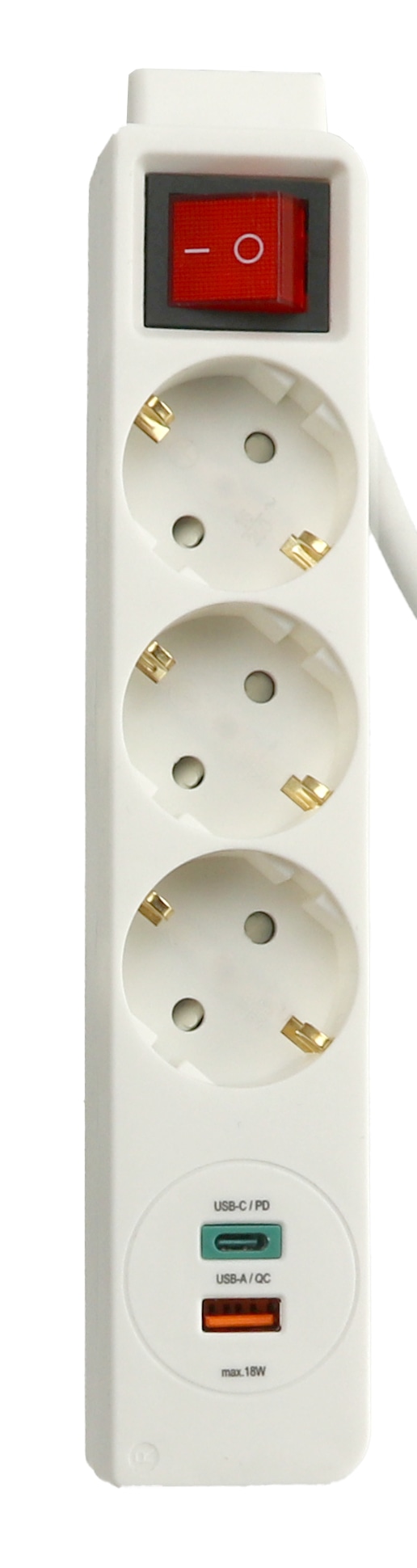 HAMA Steckdosenleiste 133757, 3-fach, 2x USB, weiß HAMA Steckdosenleiste 133757, 3-fach, 2x USB, weiß