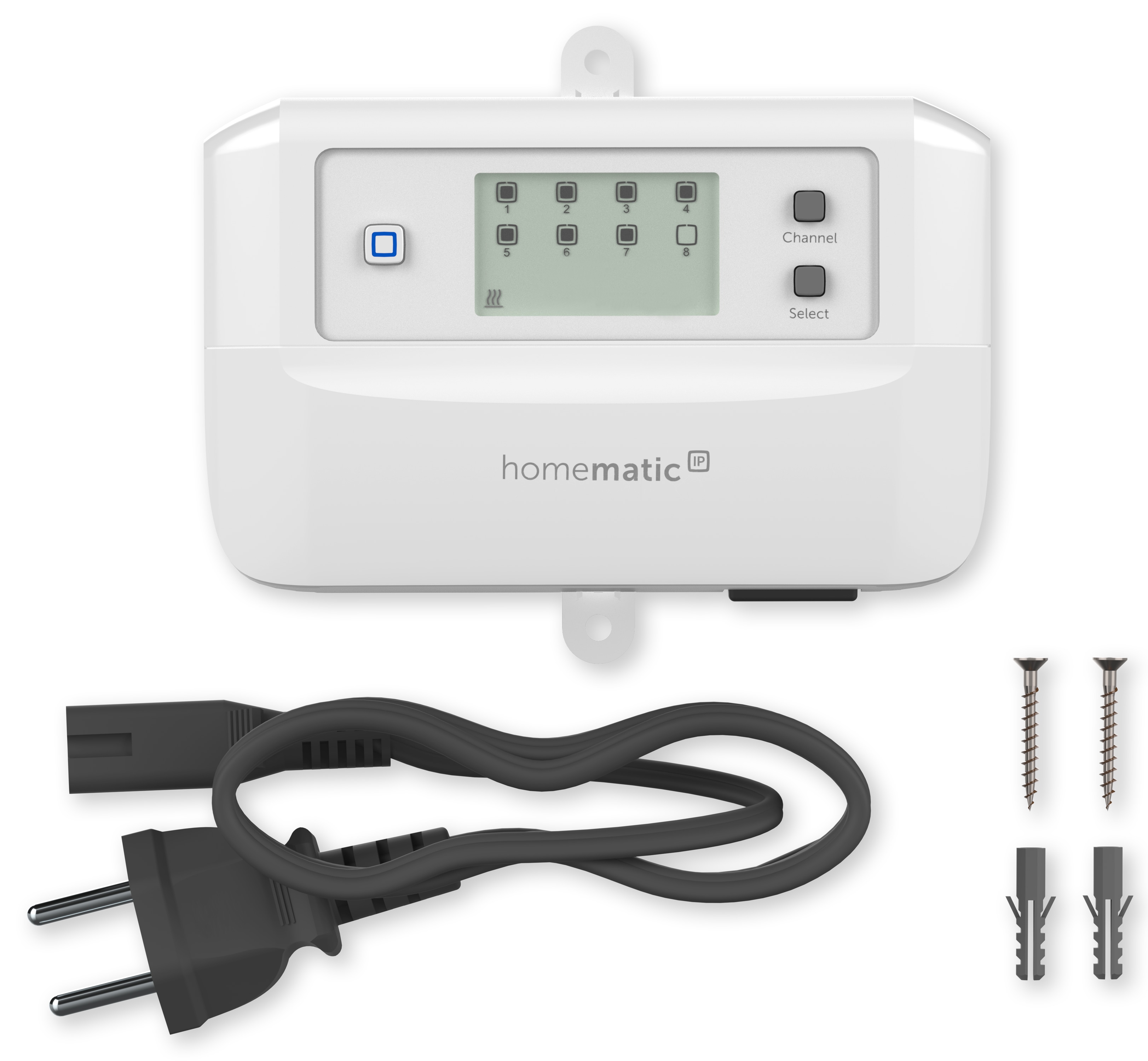HOMEMATIC IP 161656A0, Fußboden-Heizungscontroller, 8 Kanäle, motorisch