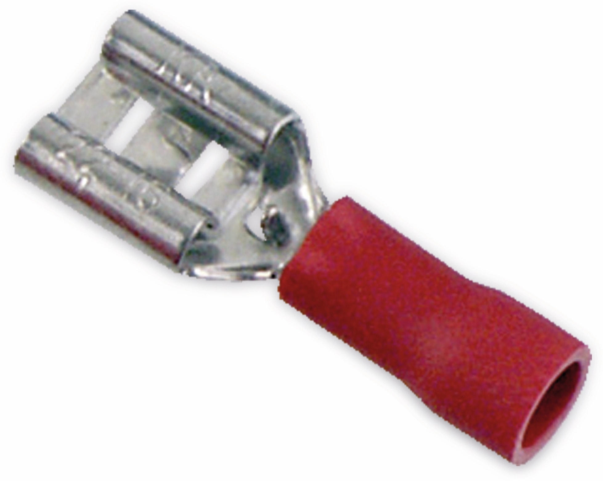 Flachsteckhülsen, 6,3 mm, 1,5 mm², rot, 10 Stück