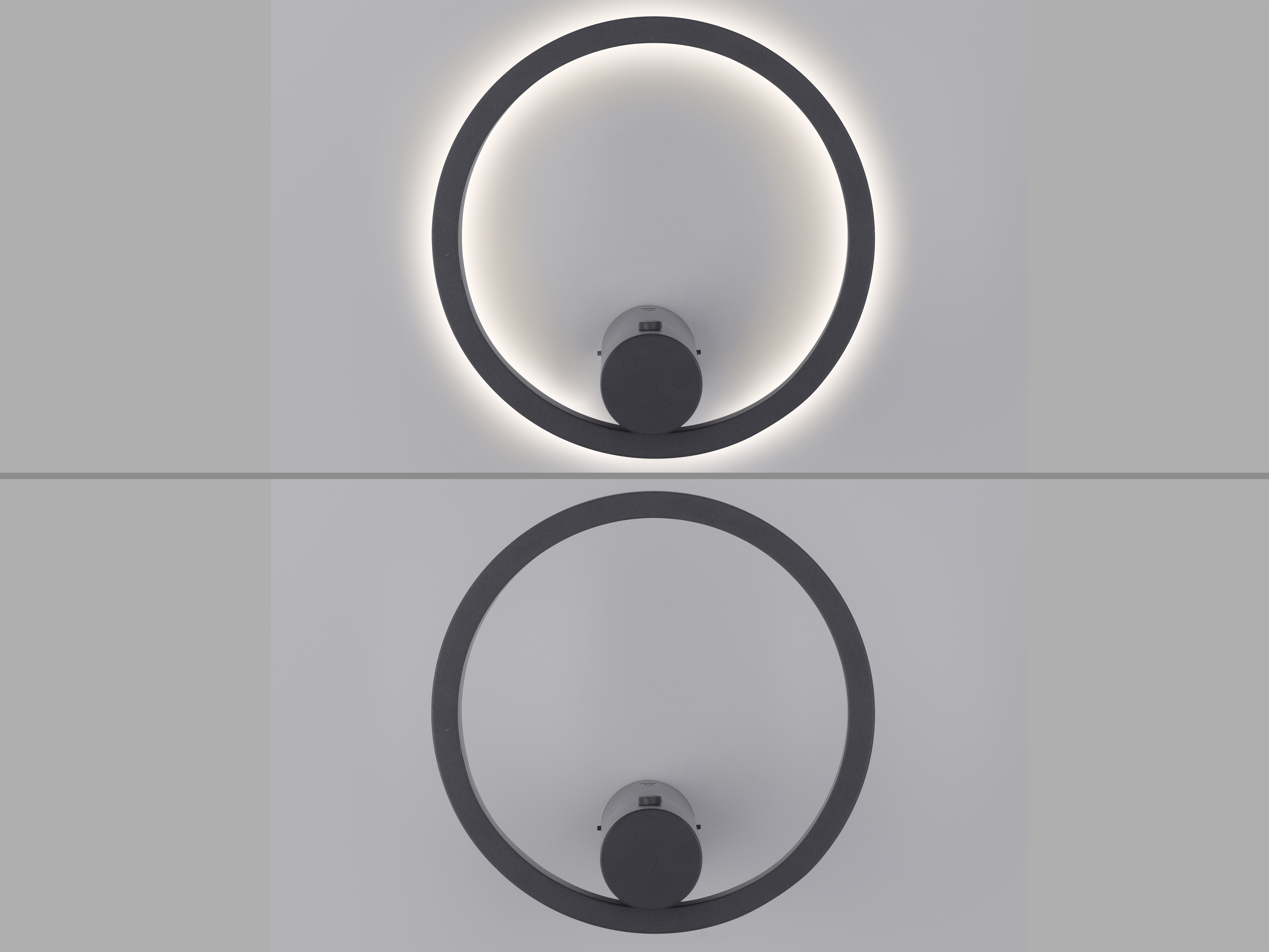 JUST LIGHT LED-Akku Wandleuchte 18280-13, 6W, 660lm, 3000K, anthrazit