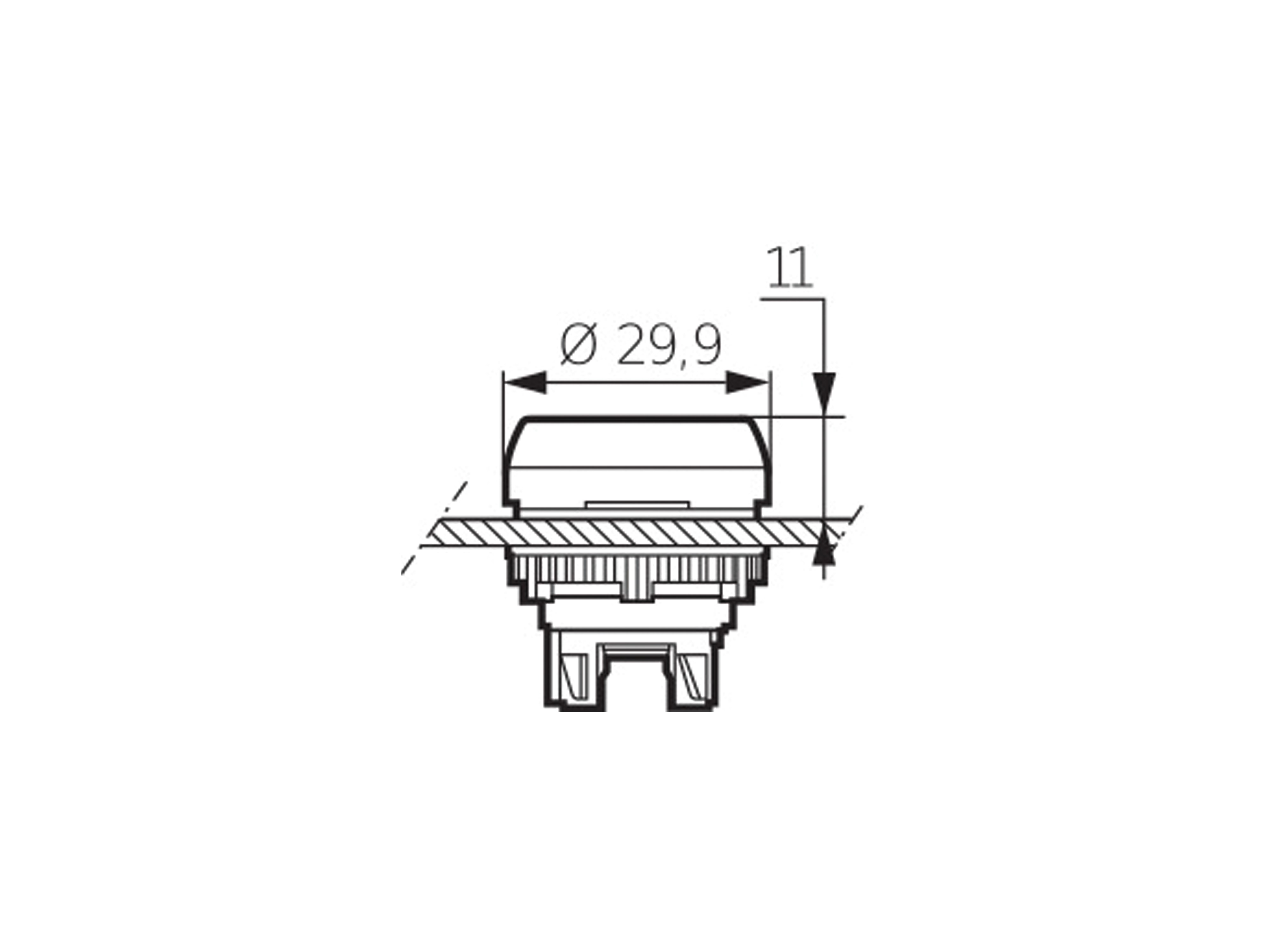 BACO Befehls- und Meldegeräte, L21AH10, Drucktaster flach, beleuchtbar, rot, 22 mm BACO Befehls- und Meldegeräte, L21AH10, Drucktaster flach, beleuchtbar, rot, 22 mm