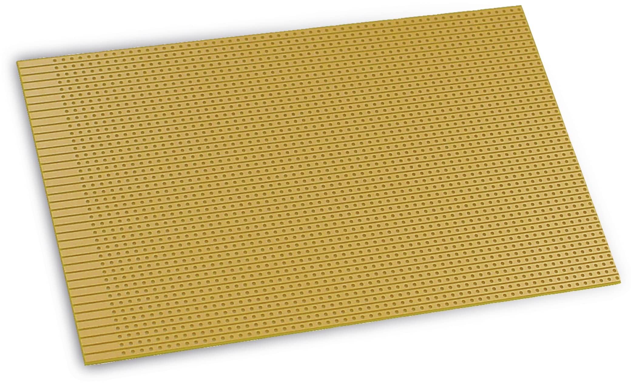 Streifenrasterplatine für Direktstecker, 160 x 100mm, RM 2,54