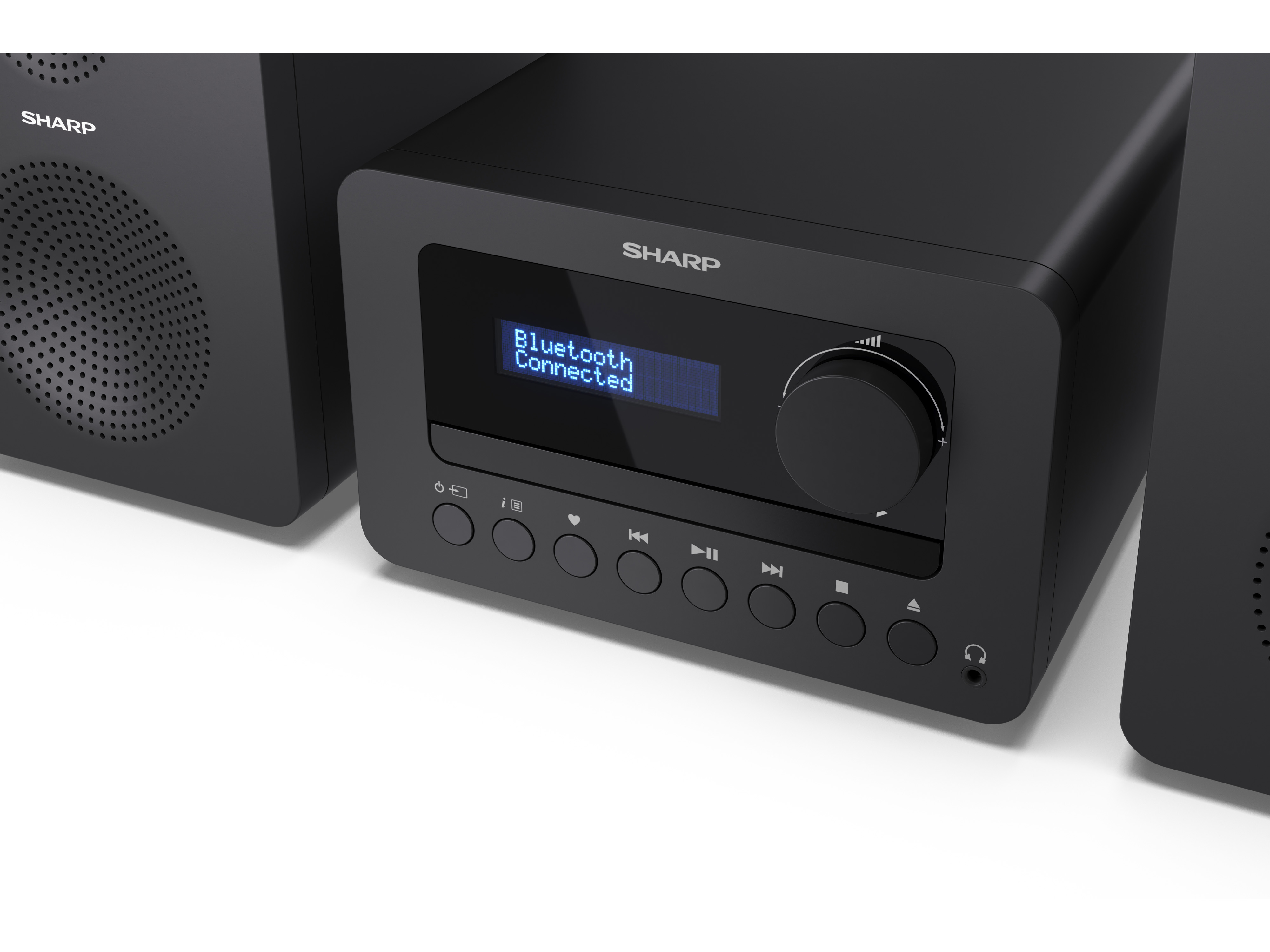 SHARP HiFi-Anlage XL-B520D, schwarz, DAB+, Bluetooth, MP3, CD-Laufwerk