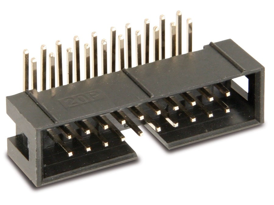 CONNFLY ELECTRONIC Wannenstecker, abgewinkelt, 20-polig CONNFLY ELECTRONIC Wannenstecker, abgewinkelt, 20-polig