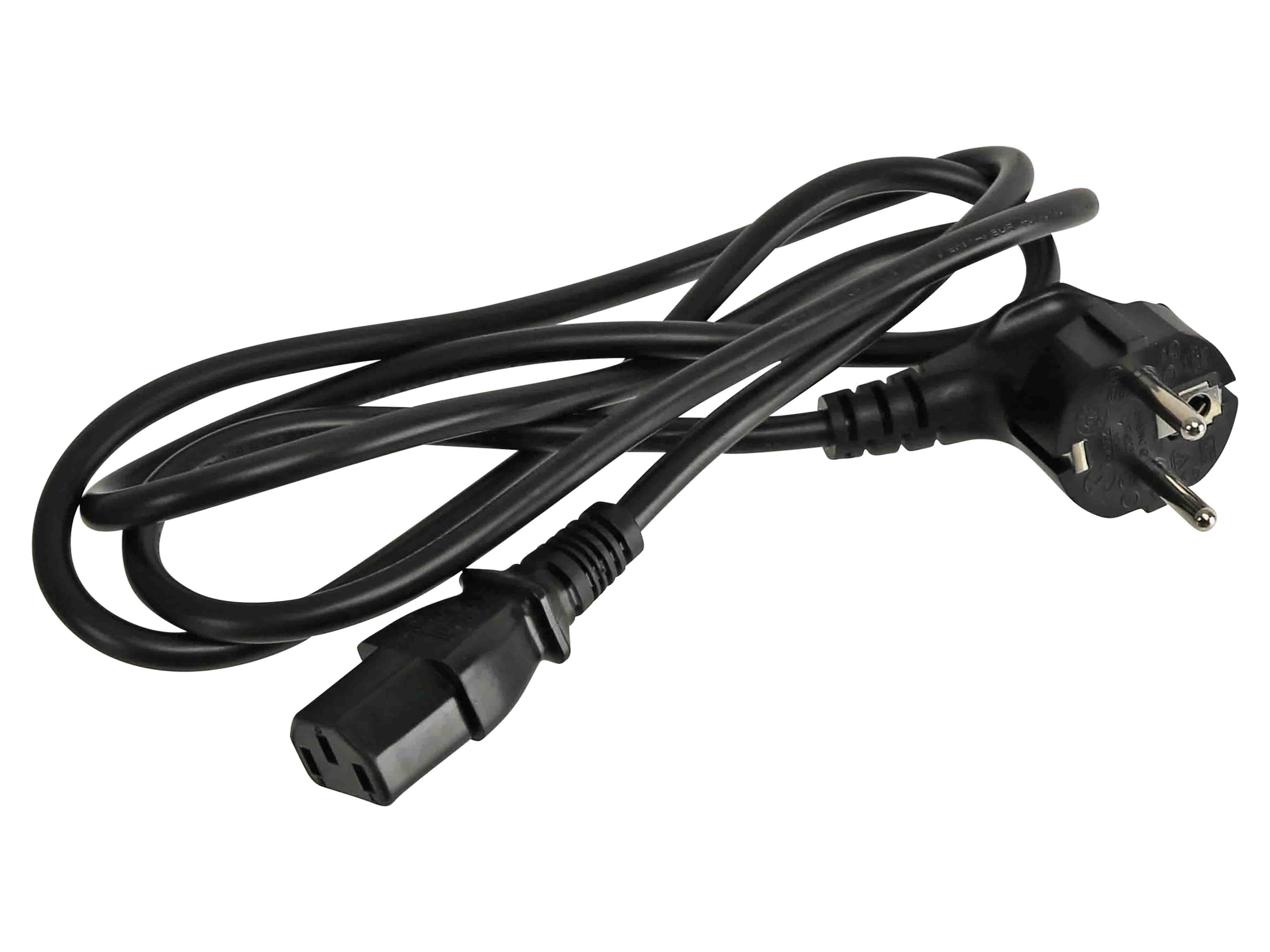 Kaltgerätekabel, 1,5 m, schwarz Kaltgerätekabel, 1,5 m, schwarz