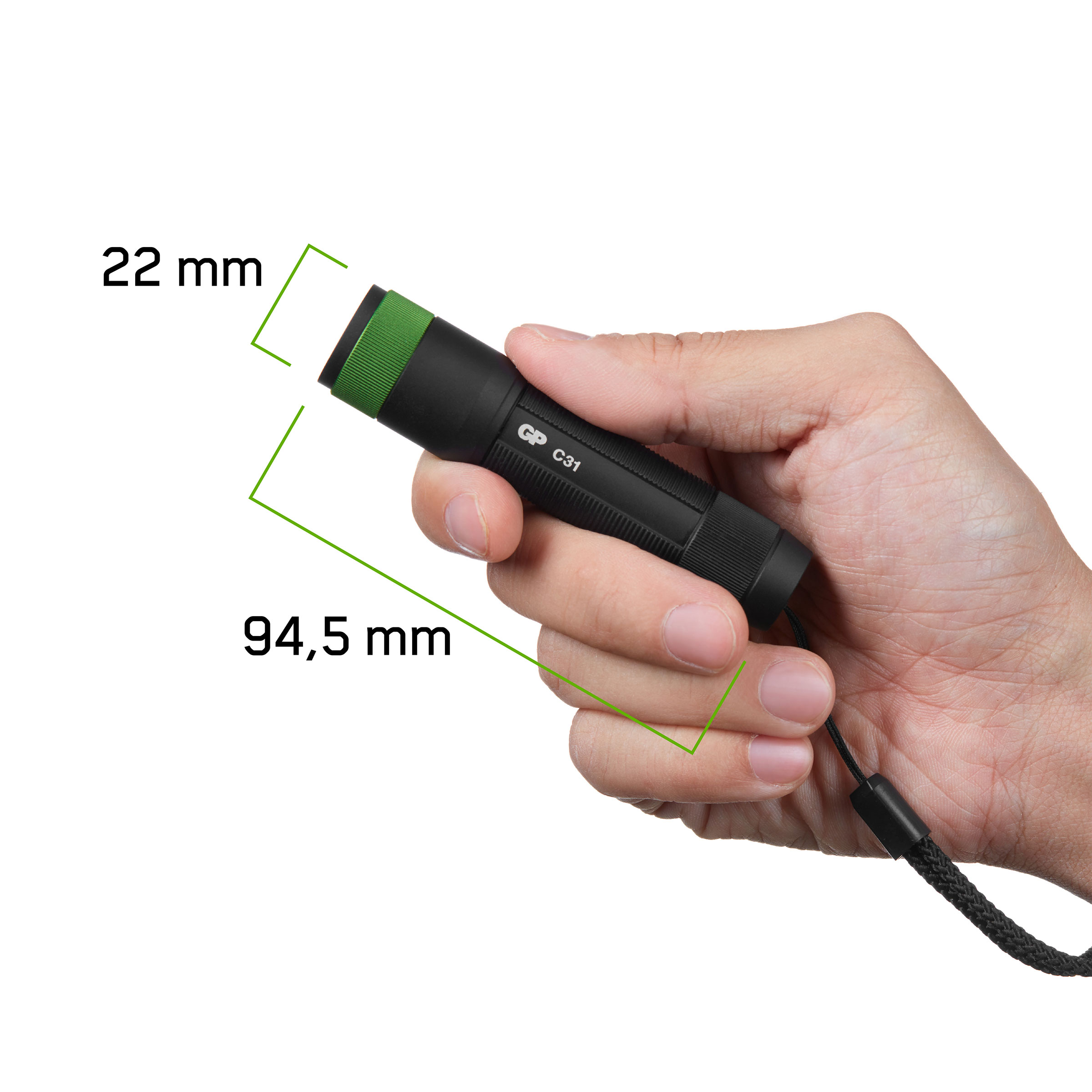 GP LED-Taschenlampe Discovery Flashlight C31X, 100 lm